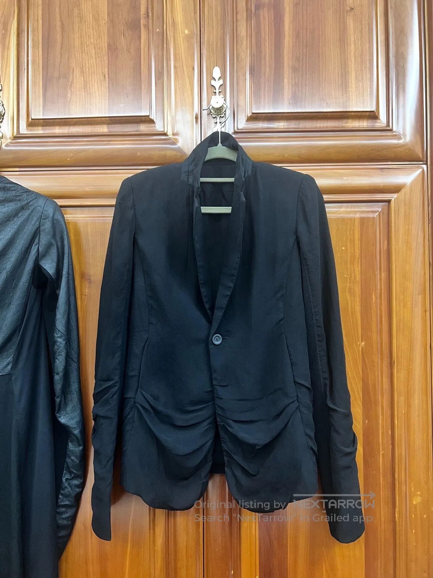Rick Owens Rick Owens Black Silk Blazer. Size US S / EU 44-46 / 1 - 4 Thumbnail
