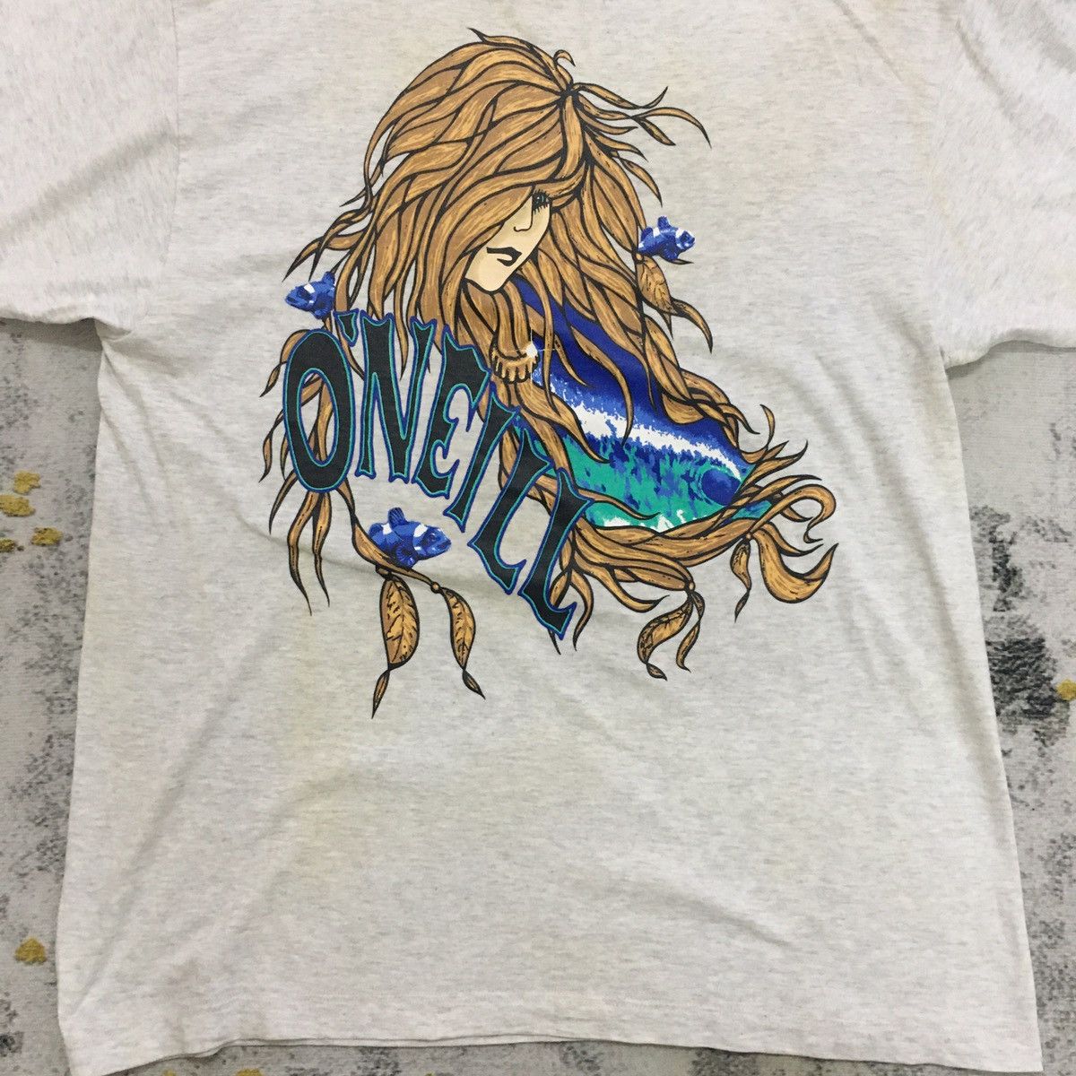 O'Neill × Vintage Vintage O’Neill Women Print White Tee Size US M / EU 48-50 / 2 - 1 Thumbnail