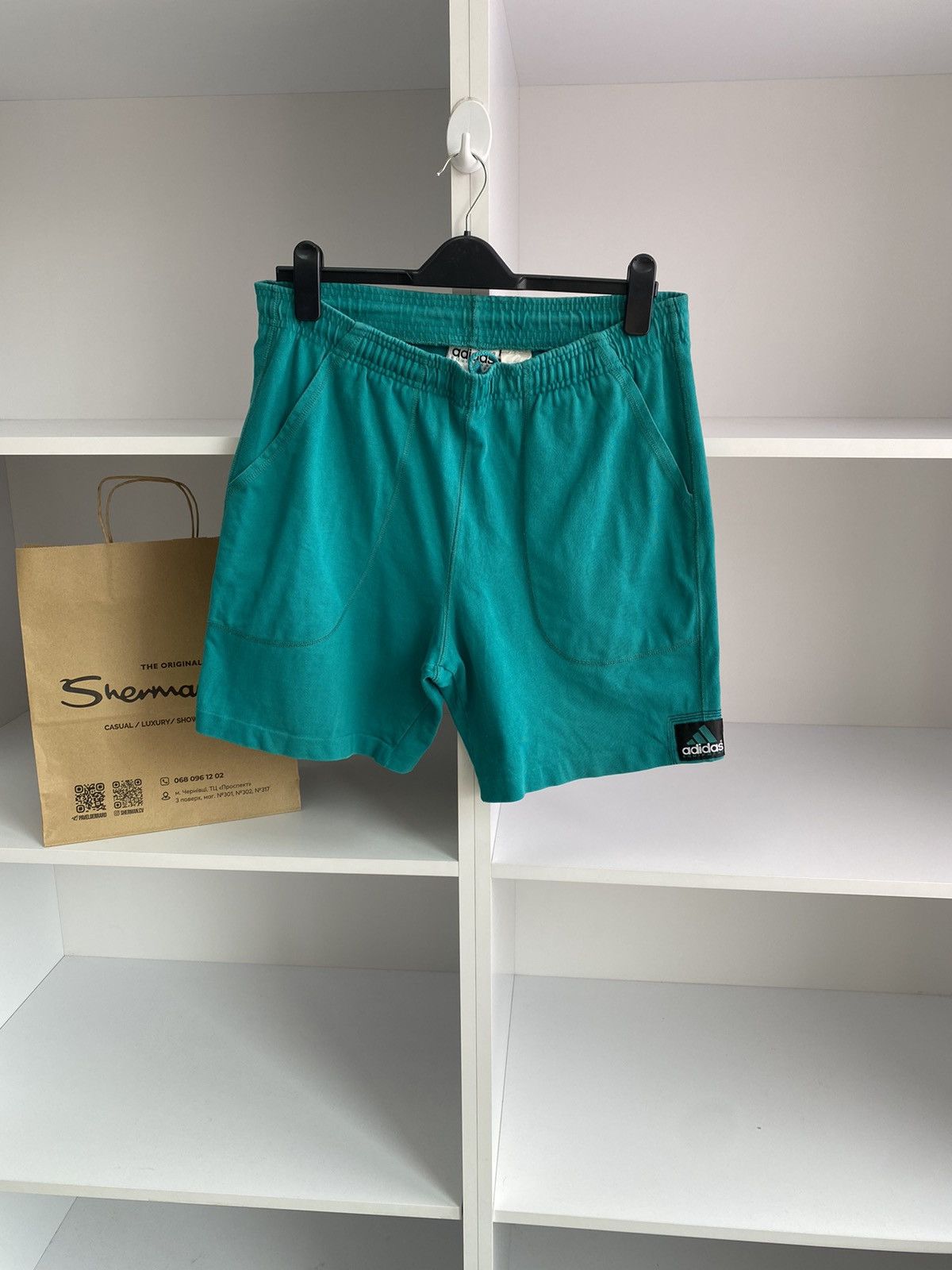 Adidas × Vintage Vintage Adidas Equipment Green 90s style shorts Size US 30 / EU 46 - 2 Thumbnail