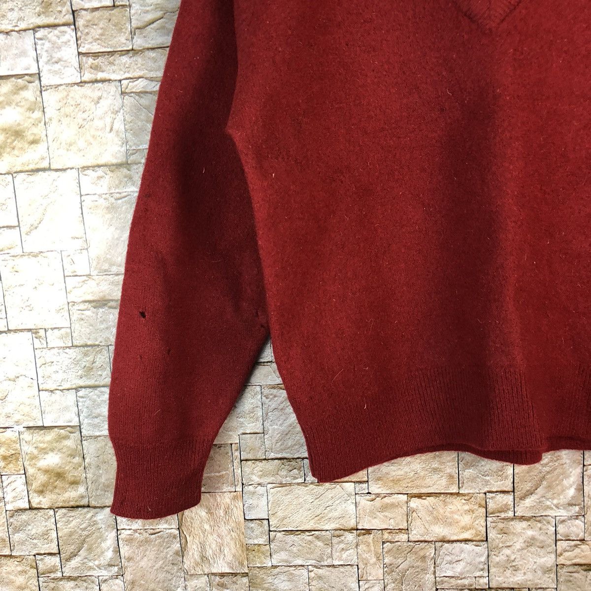 Homespun Knitwear × Japanese Brand Pause vintage Red Knitwear #A1179 Size US XXS / EU 40 - 7 Thumbnail