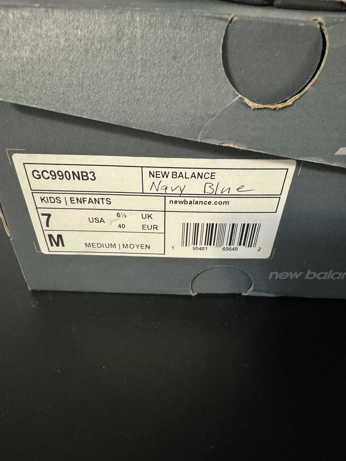 New Balance Navy blue New Balance 990 Size US 7 / EU 40 - 6 Thumbnail