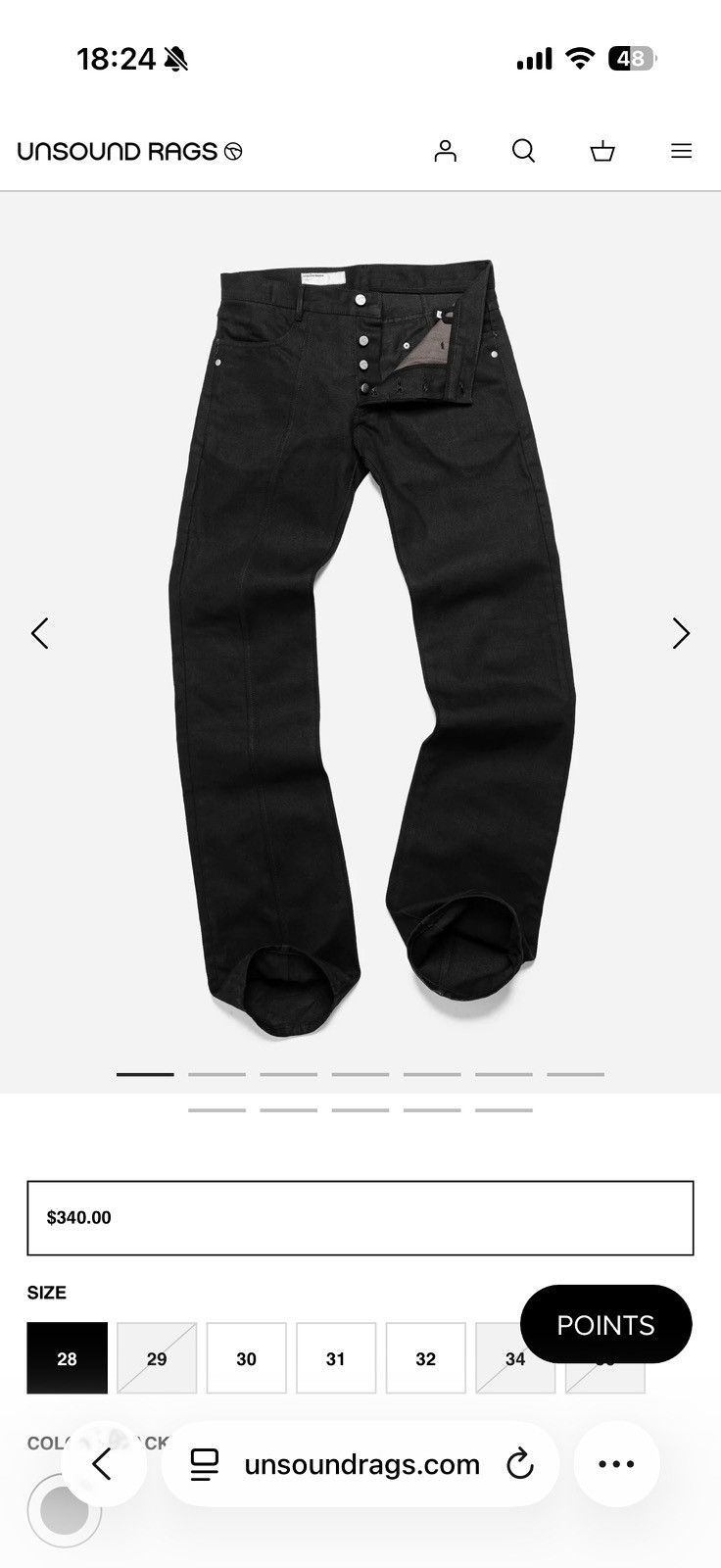 Unsound Rags Unsound Q-CUT selvedge denim Size US 30 / EU 46 - 1 Thumbnail