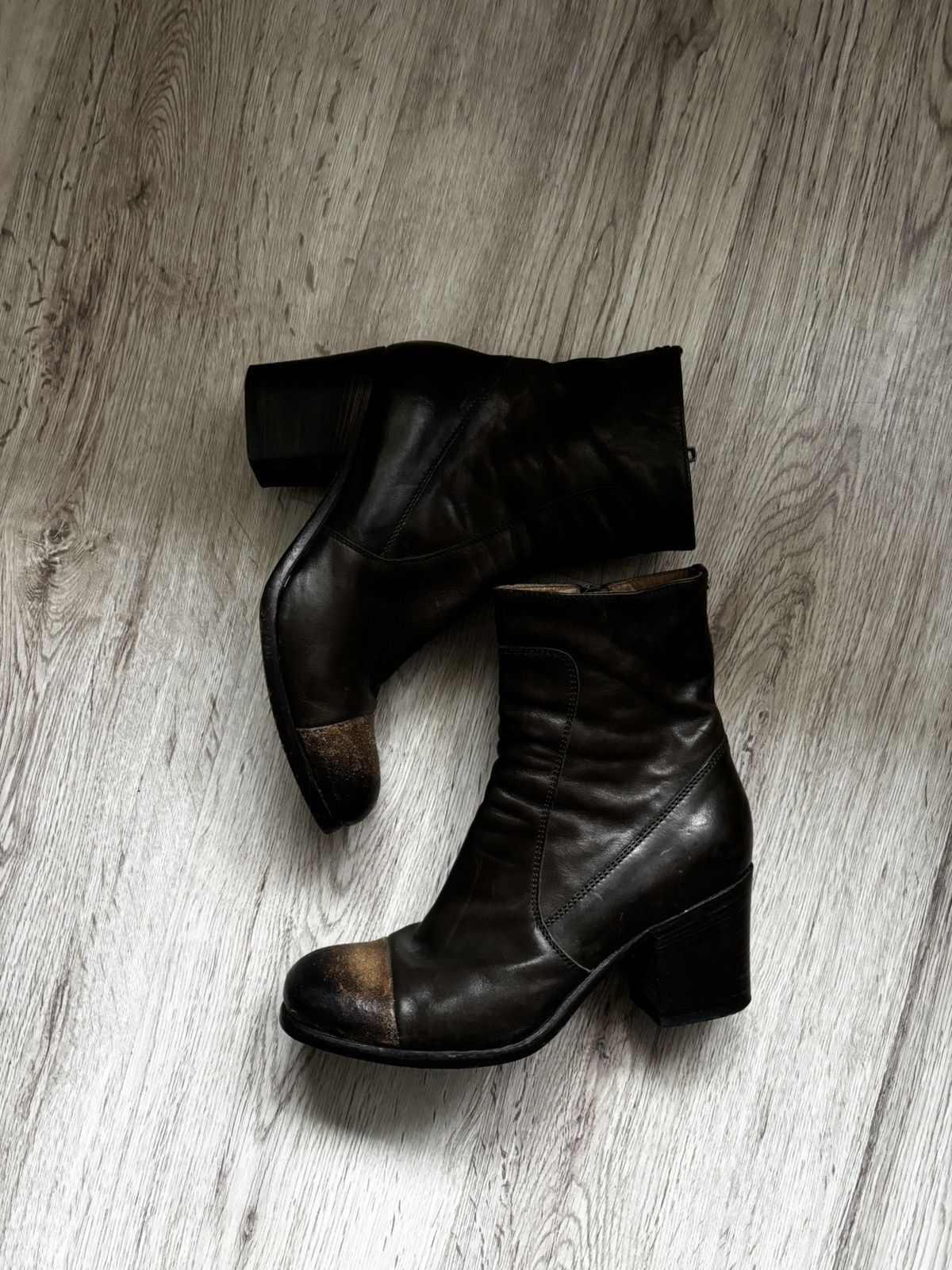 Pantanetti Pantanetti Leather Ankle Boots 37.5 Size US 7.5 / IT 37.5 - 2 Thumbnail