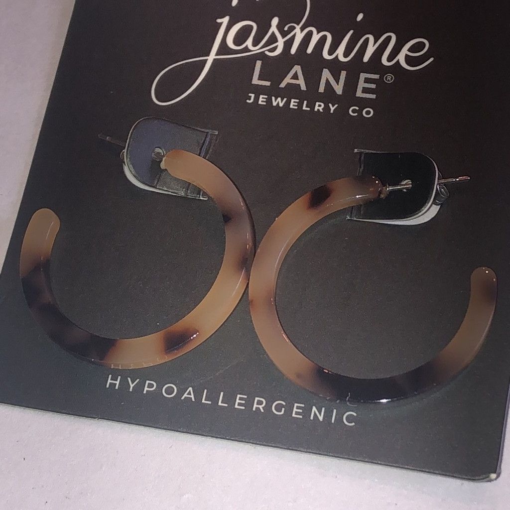 Other Jasmine Lane Tortoise Shell Boho Hoop Earrings Size ONE SIZE - 3 Thumbnail