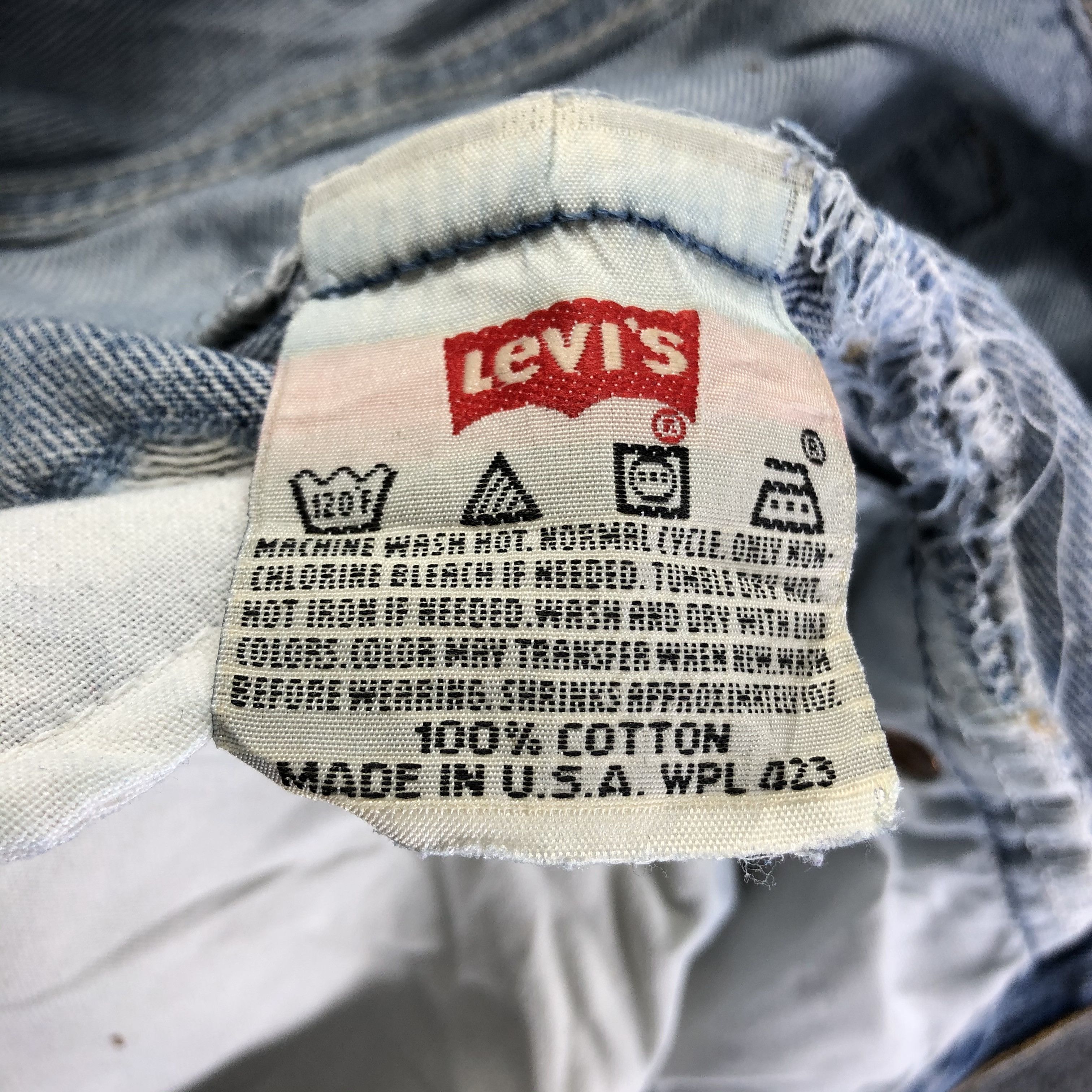 Levi's 90s Vintage Blue Wash Levis 501 Jeans-J3808 Size US 34 / EU 50 - 10 Thumbnail