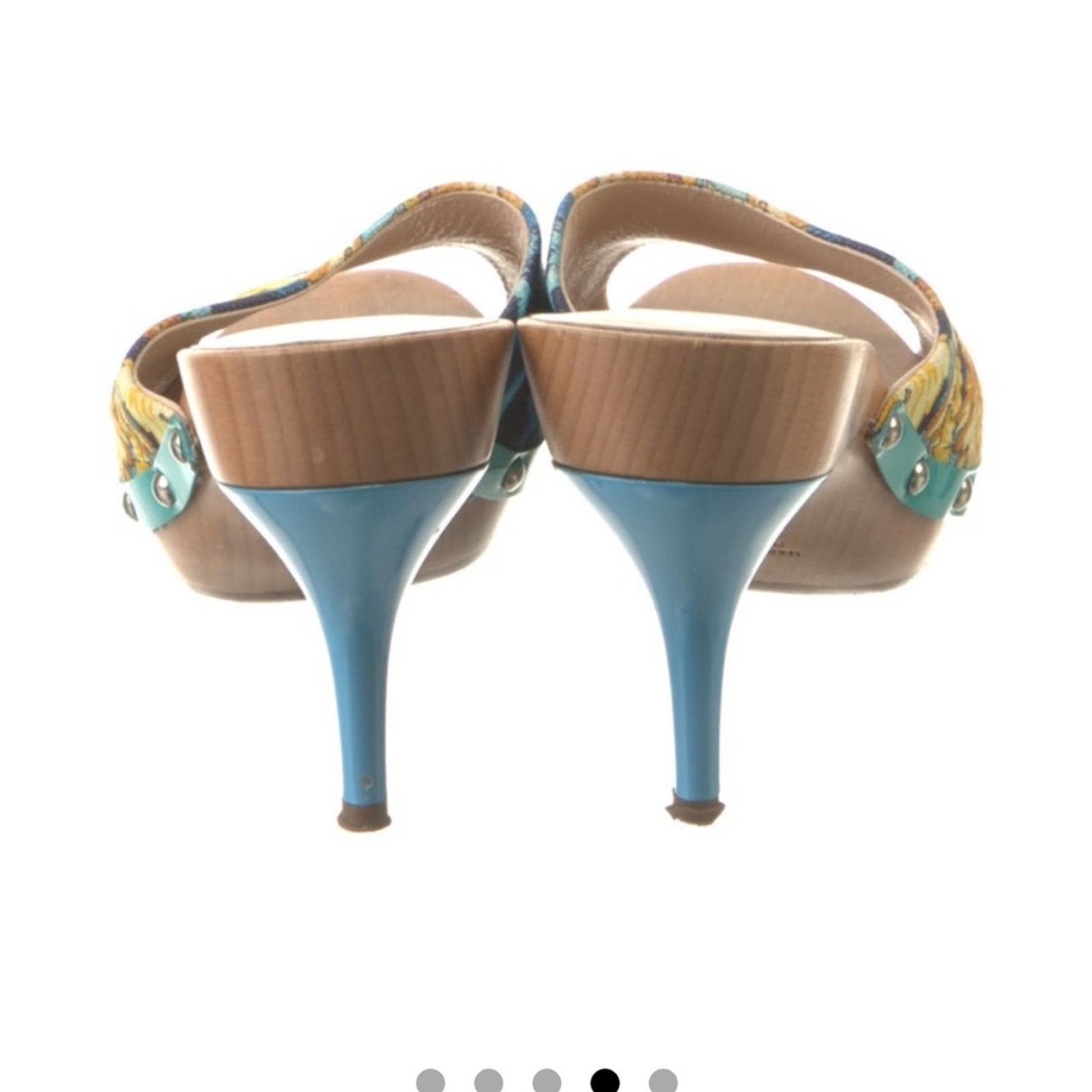 Versace 💎Versace EUC printed heels, size 7, gorgeous! Size US 7 / IT 37 - 5 Thumbnail