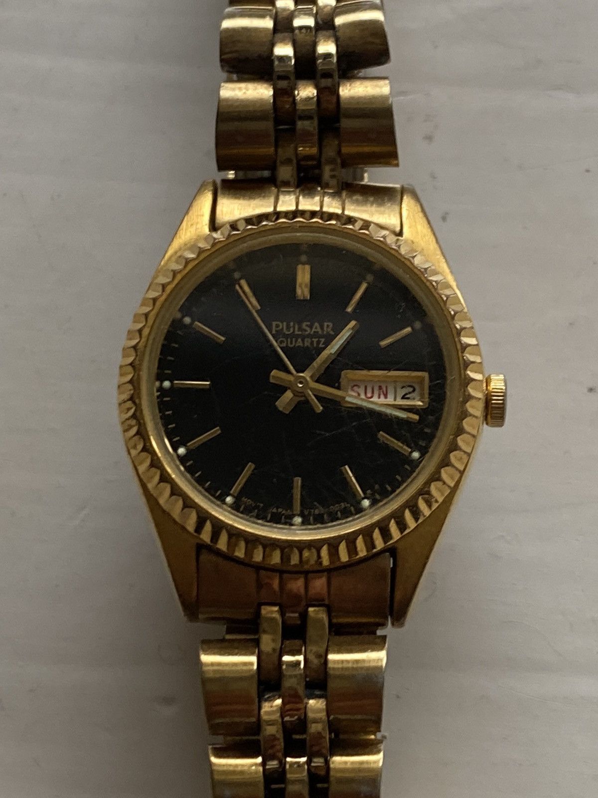 Japanese Brand Vintage Pulsar Gold Watch Size ONE SIZE - 3 Thumbnail