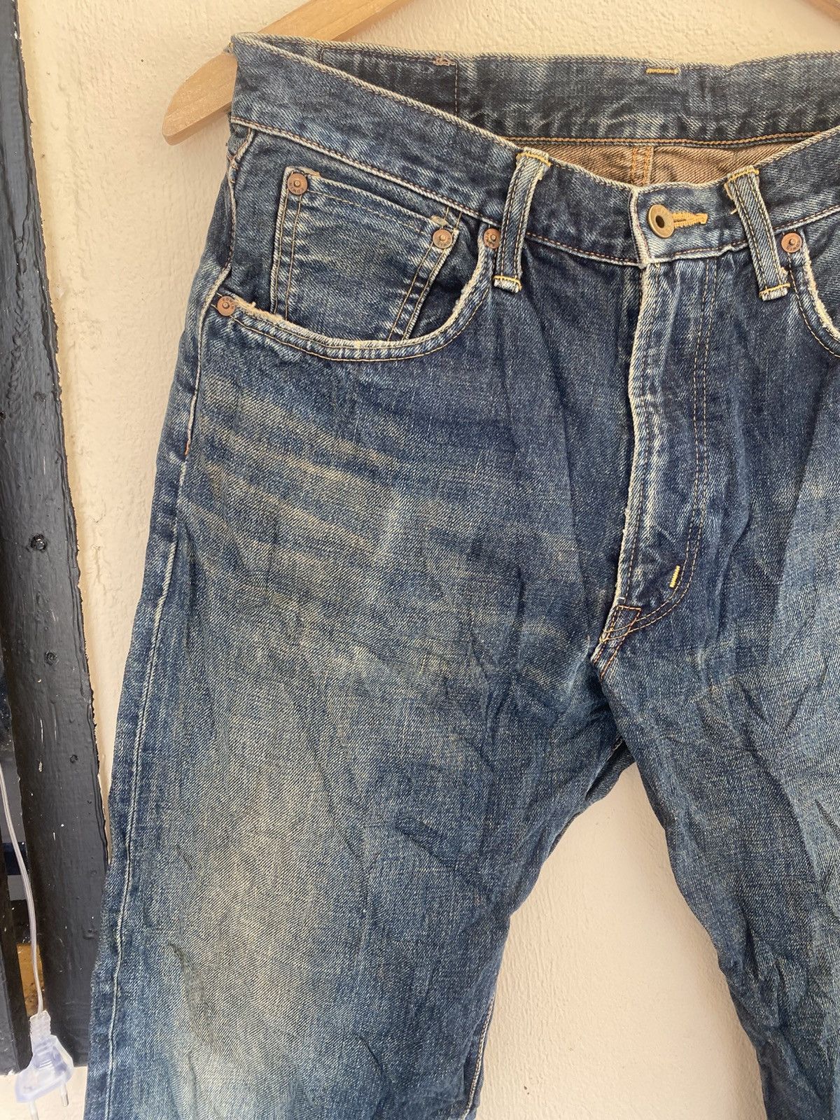 Edwin Edwin 505 Selvedge Distressed Denim Size US 31 - 3 Thumbnail