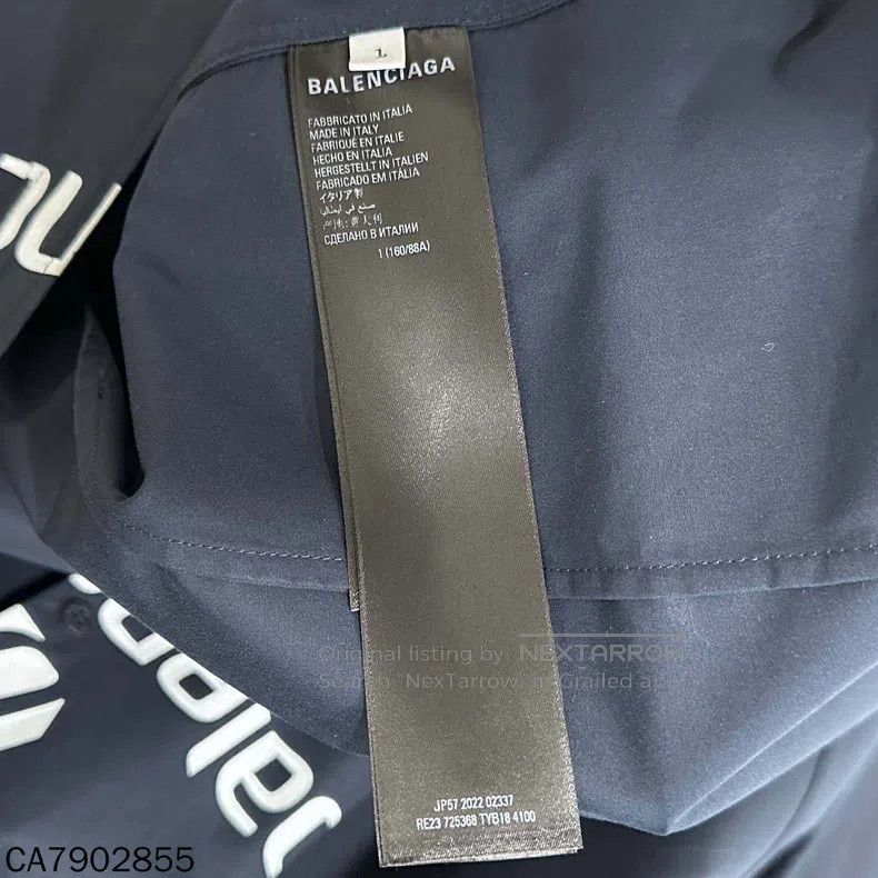 Balenciaga Balenciaga Dark Blue Jacket Size US S / EU 44-46 / 1 - 6 Thumbnail