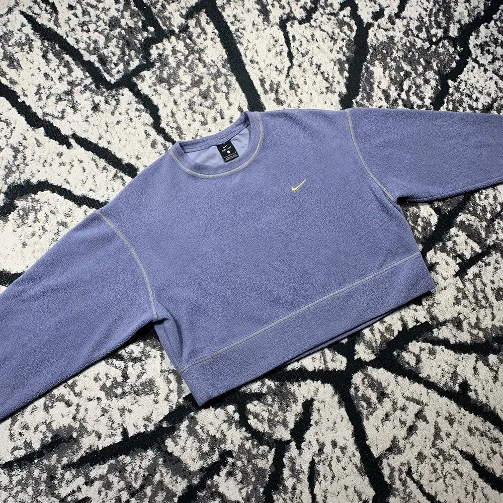 Other Nike cropped fleece sweatshirt logo sherpa vintage style y2k Size L / US 10 / IT 46 - 3 Thumbnail