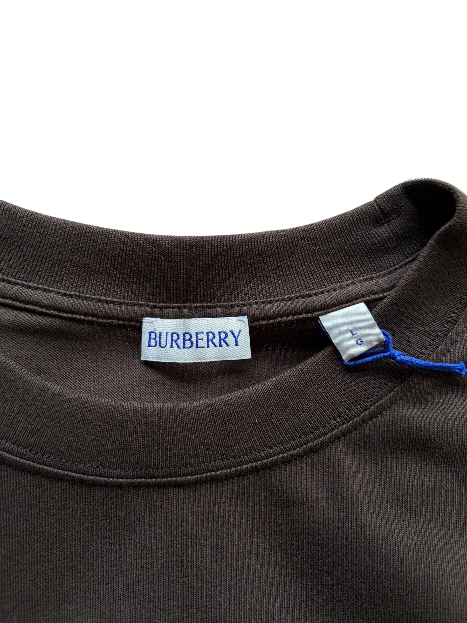 Burberry Burberry Brown Embroidered Logo T-Shirt NEW Size US L / EU 52-54 / 3 - 4 Thumbnail