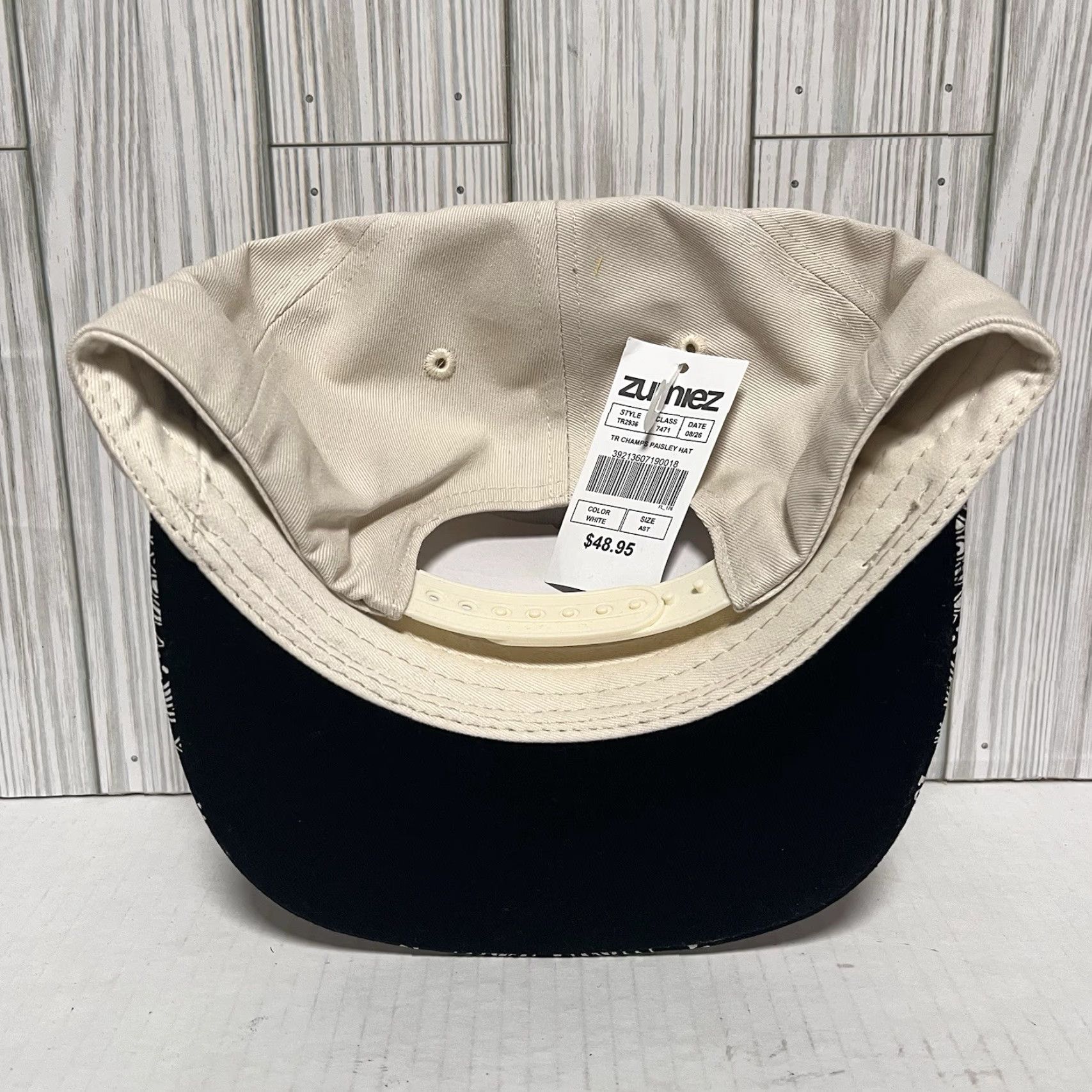 True Religion True Religion Hat Cap Snap Back Chant Tan Cream Black Paisley Adult Mens Size ONE SIZE - 5 Thumbnail