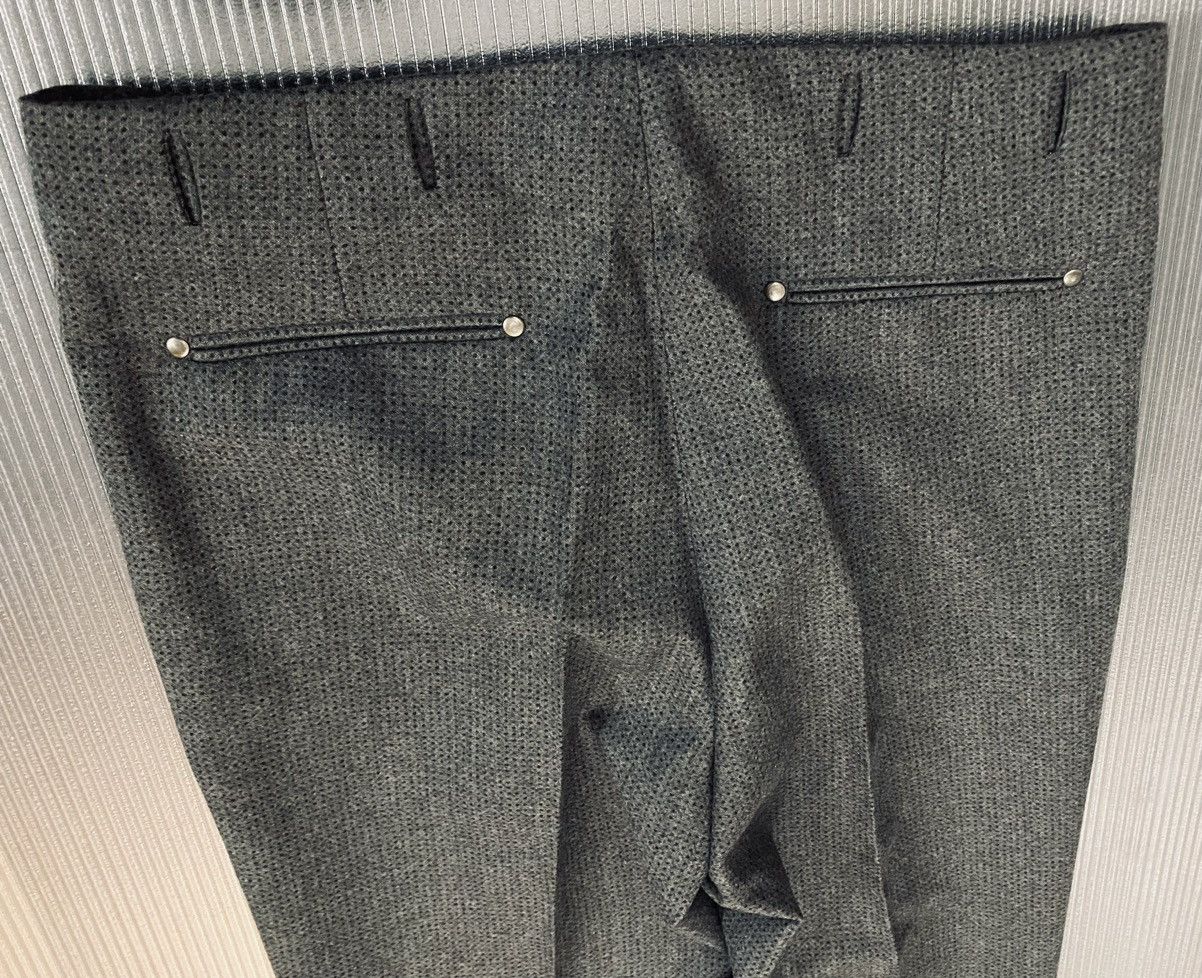 Maison Margiela MM 10 🇮🇹 grey blue dotted felt wool showtime slacks 36 NWT Size US 36 / EU 52 - 15 Thumbnail
