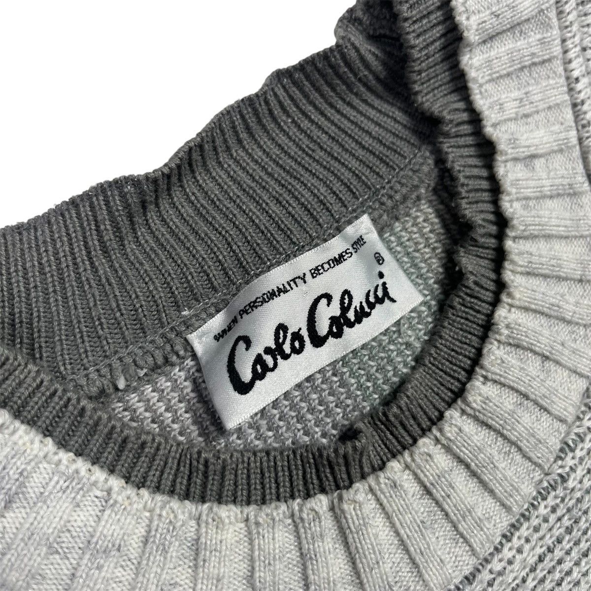 Carlo Colucci × Vintage Carlo Colucci Vintage Sweater Wool Cable Knitwear Size US XL / EU 56 / 4 - 6 Thumbnail