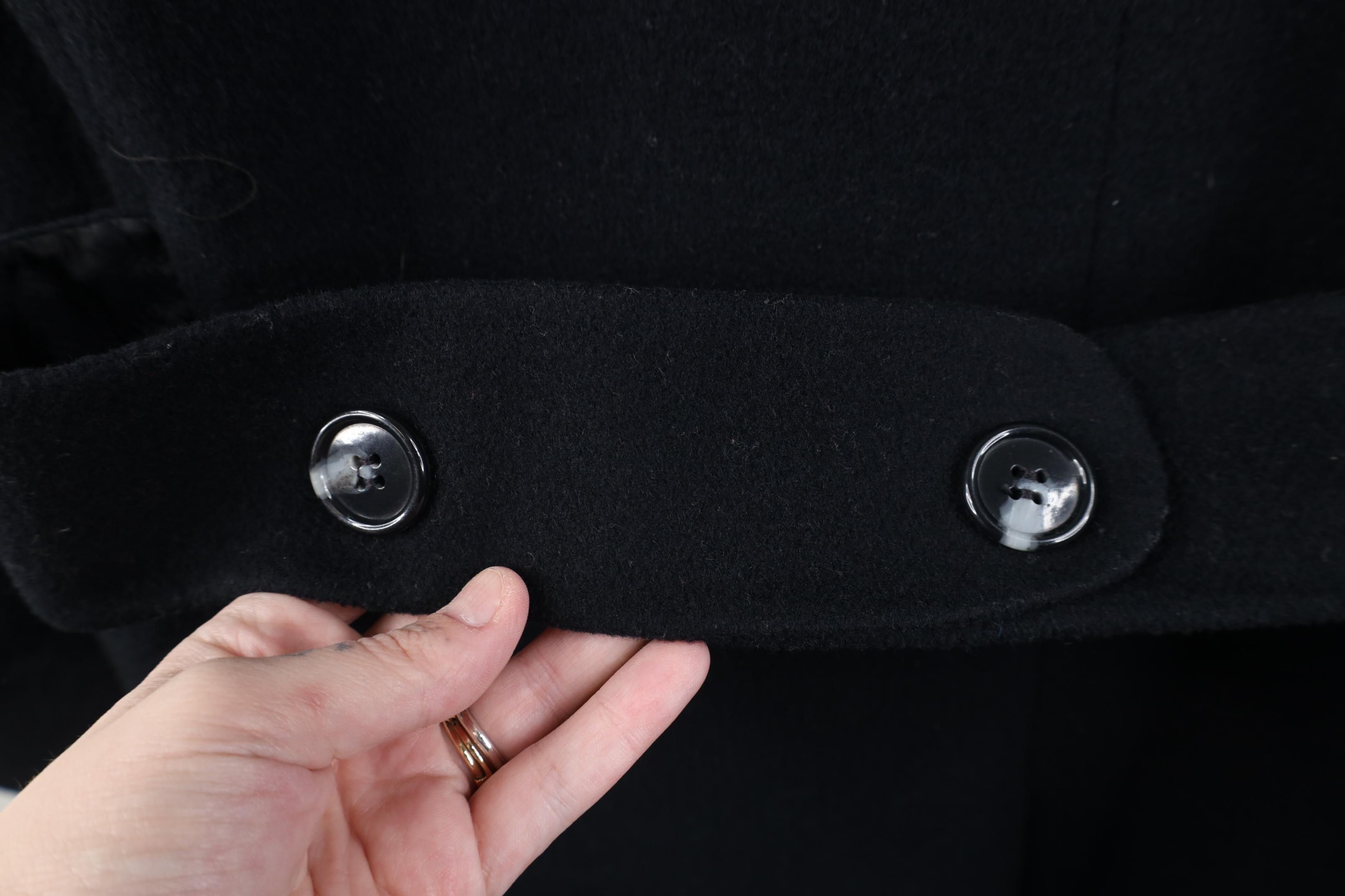 Vintage Vintage 90s Streetwear Trench Coat Overcoat Jacket Black Size M / US 6-8 / IT 42-44 - 13 Thumbnail