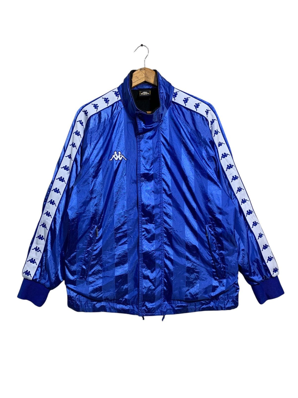 Kappa 🔥VTG KAPPA SIDETAPE BLUE TRACKTOP Size US M / EU 48-50 / 2 - 2 Thumbnail