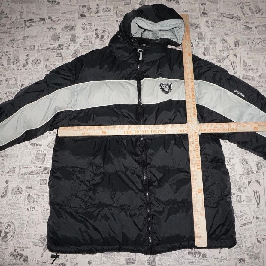 NFL Large - Vintage Y2K Oakland Raiders 00s zip up puffer jacket Size US L / EU 52-54 / 3 - 4 Thumbnail