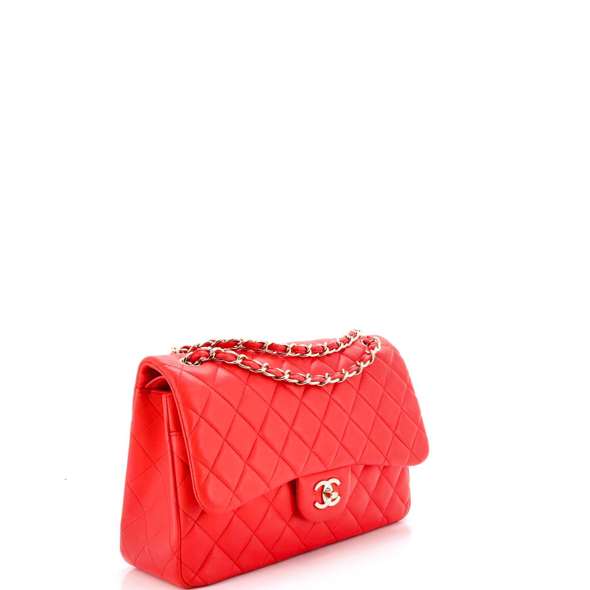 Chanel Classic Double Flap Bag Quilted Lambskin Jumbo Size ONE SIZE - 1 Thumbnail