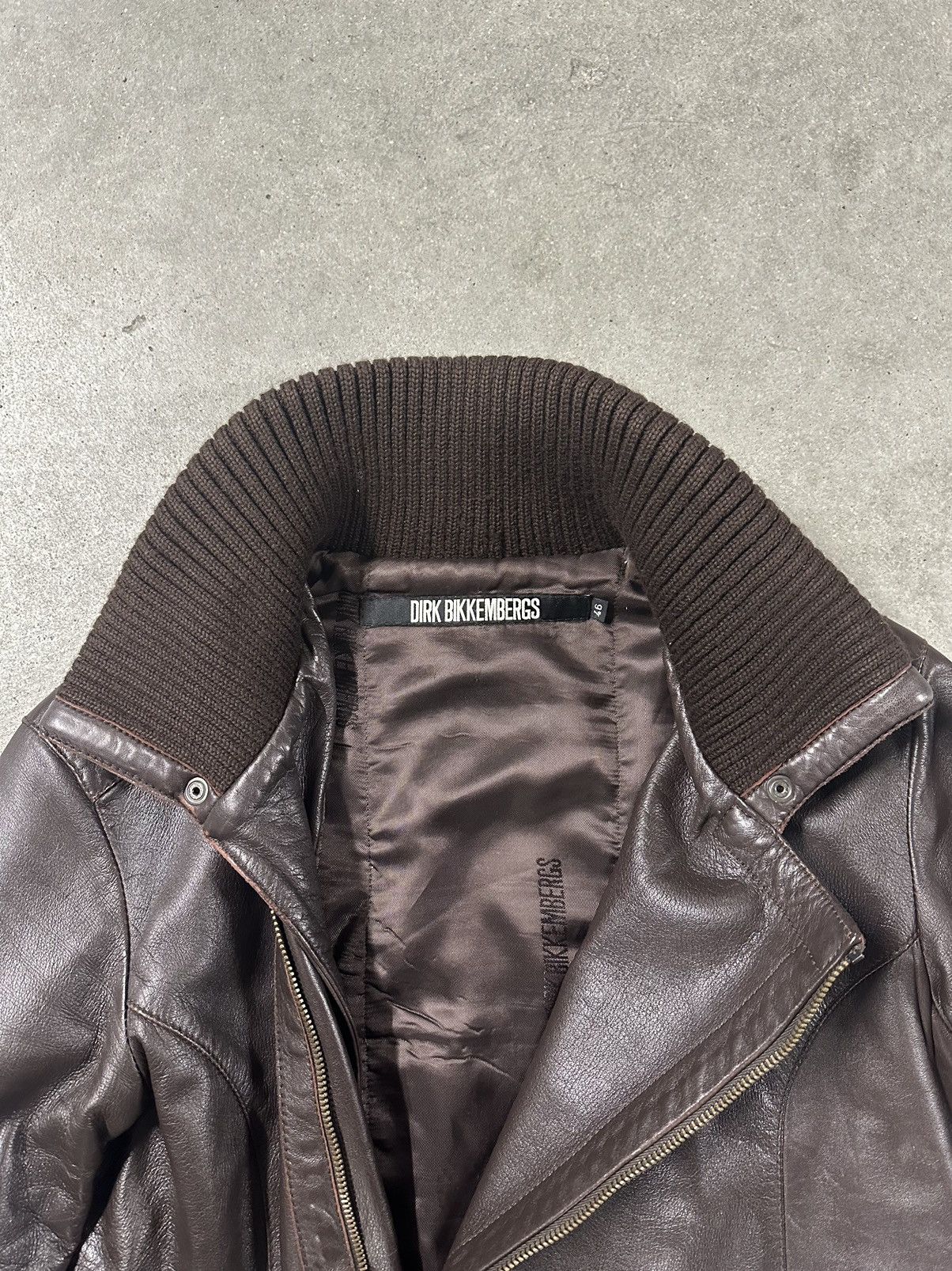 RARE A/W04 Dirk Bikkembergs Runway Lamb Leather Jacket