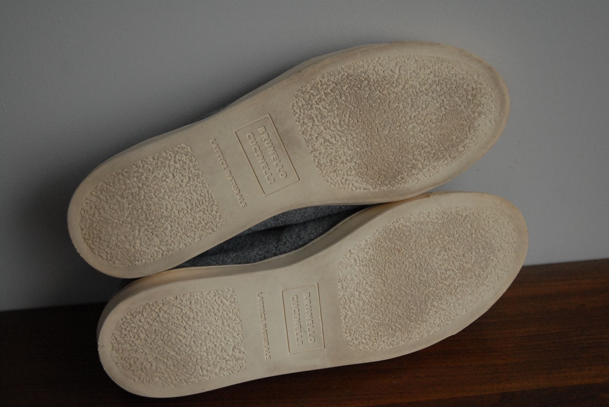 Brunello Cucinelli Knit sneakers with natural sole Size US 12 / EU 45 - 9 Thumbnail