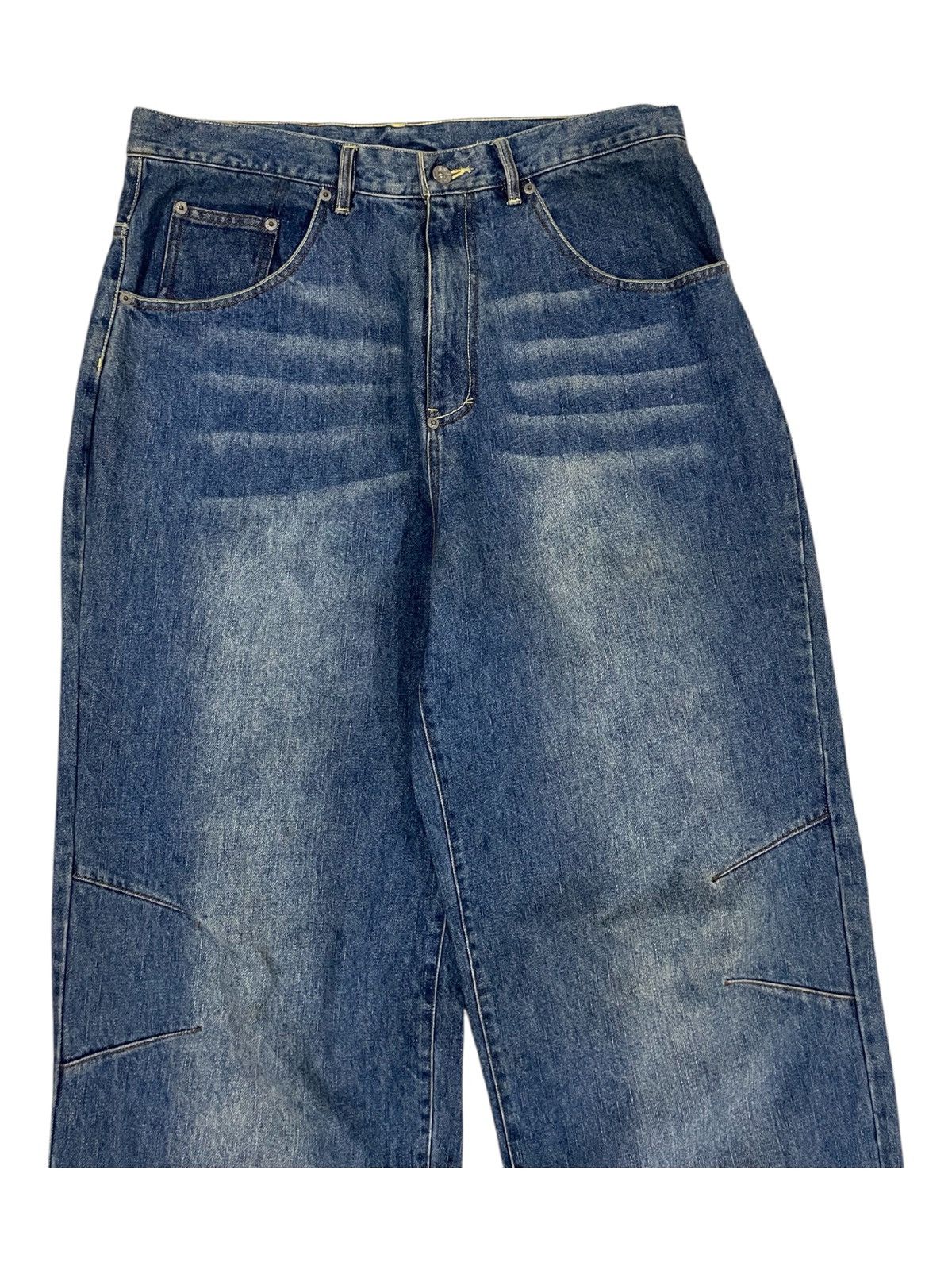 Eminem × Fubu × JNCO Y2K Eminem PNB Nation Embroidery Pockets Hip Hop Baggy Jeans Size US 34 / EU 50 - 7 Thumbnail