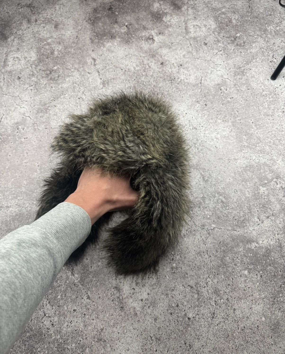 Japanese Brand Vintage Crazy Mohair Fuzzy Faux Fur Hat Ushanka Huge Size ONE SIZE - 3 Thumbnail