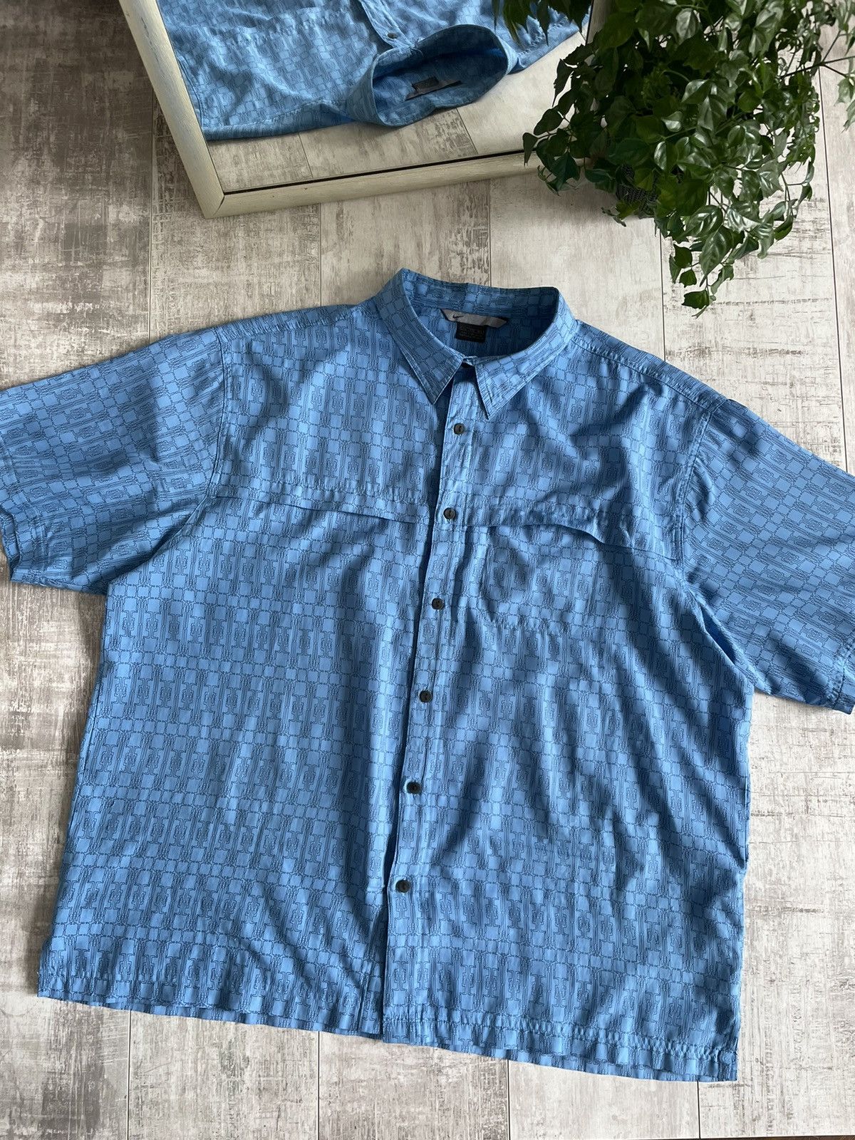 Nike × Vintage Nike 90’s Vintage Shirts Button Up Golf Monogram RARE Size US XXL / EU 58 / 5 - 3 Thumbnail