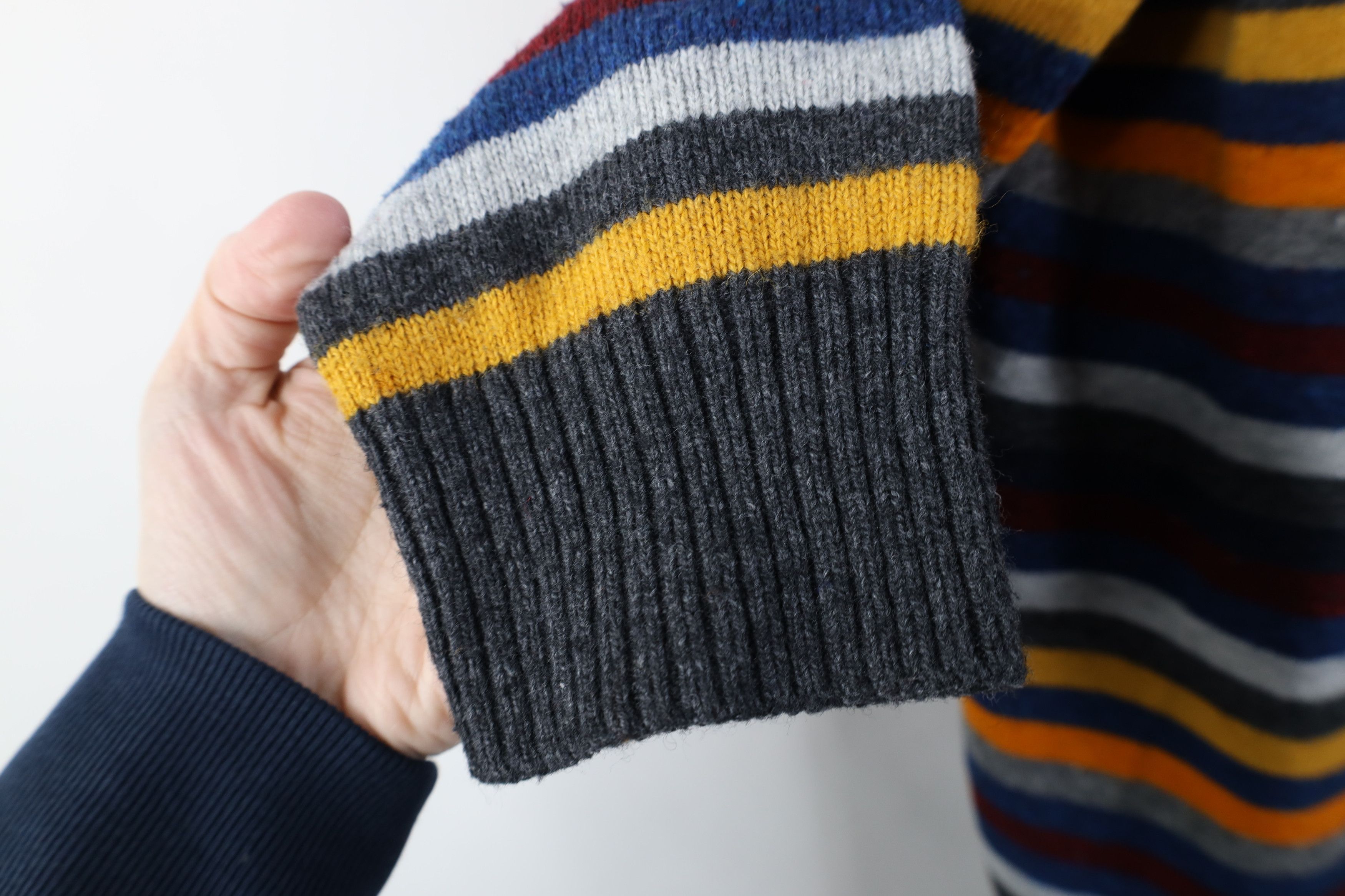 American Eagle Outfitters Vintage Y2K American Eagle Outfitters Rainbow Knit Sweater Size US L / EU 52-54 / 3 - 8 Thumbnail