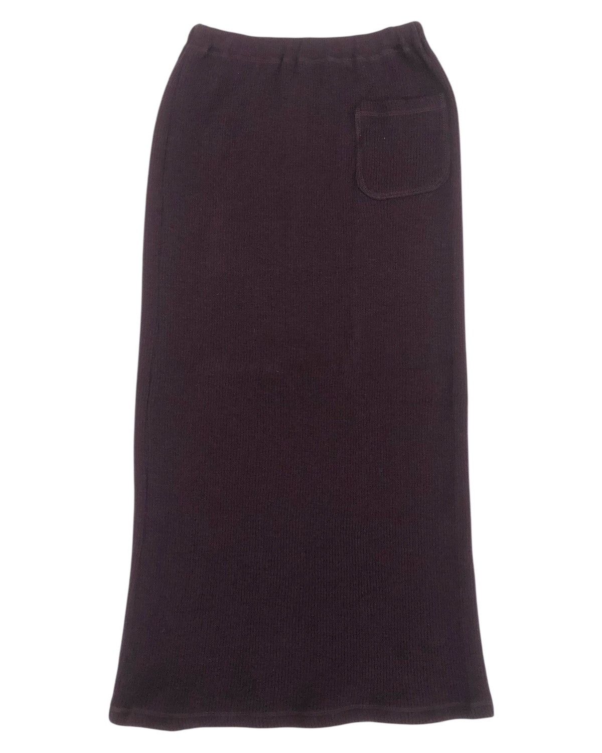 Y's Yohji Yamamoto Y's for Living Mahogany Red Knit Maxi Skirts Size 24" / US 00 / IT 34 - 2 Thumbnail