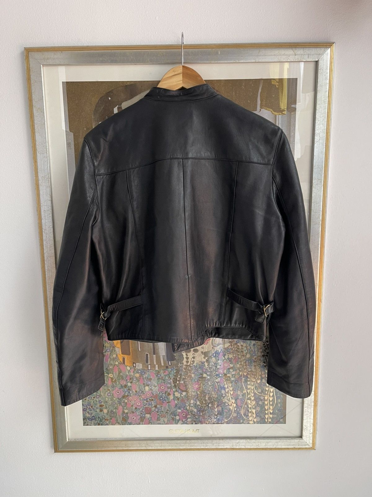 agnes b. Agnés B Leather Jacket Napoleon VERY RARE | Grailed