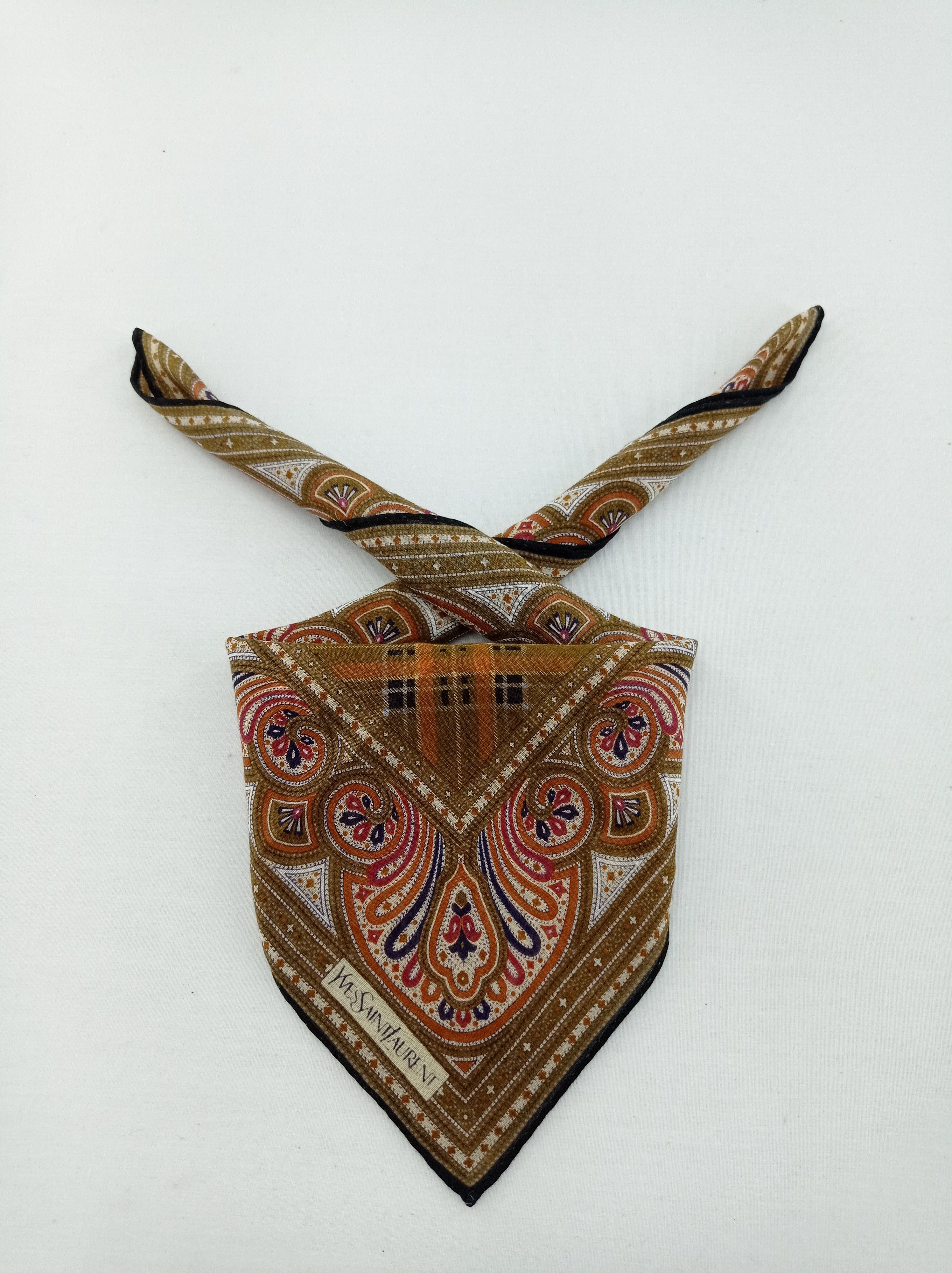 Vintage × Yves Saint Laurent Vintage Yves Saint Laurent Handkerchief / Neckwear / Bandana Size ONE SIZE - 1 Thumbnail