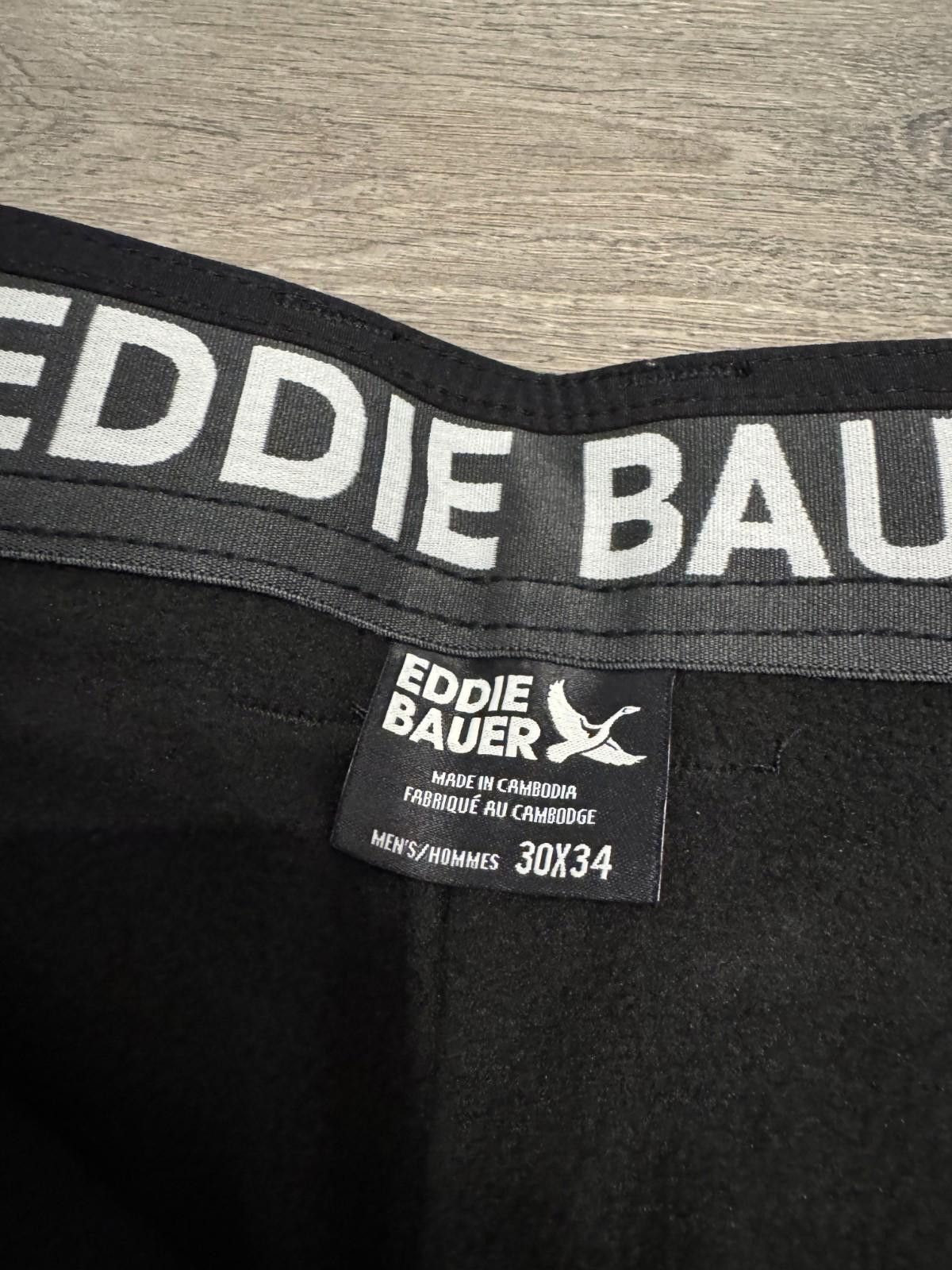 Eddie Bauer Eddie Bauer Men's Rainier Fleece Lined Pants Black 30x34 Size US 30 / EU 46 - 5 Thumbnail
