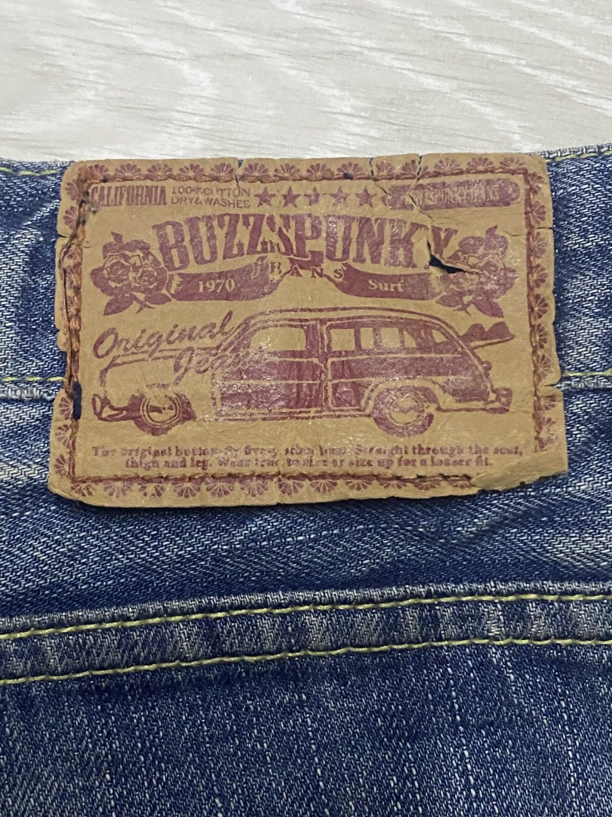 Beauty Beast Vintage Japanese Buzz Spunky Star Flare Repair Jeans Size US 32 / EU 48 - 18 Thumbnail