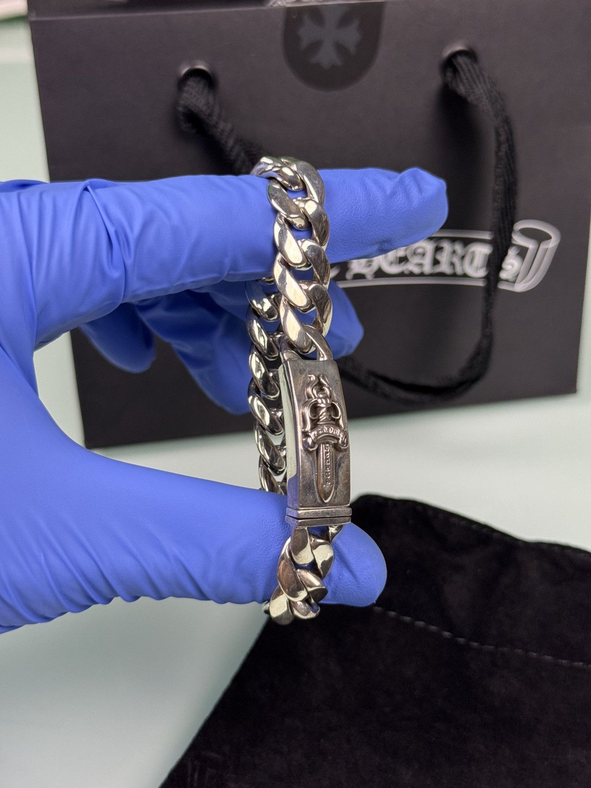 Chrome Hearts Chrome Hearts Small Dagger ID Bracelet 7in .925 Silver Size ONE SIZE - 9 Thumbnail