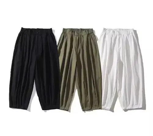 Other 20SS Indigo Union Japan Olive Loose Carrot Pants Size US 32 / EU 48 - 3 Thumbnail