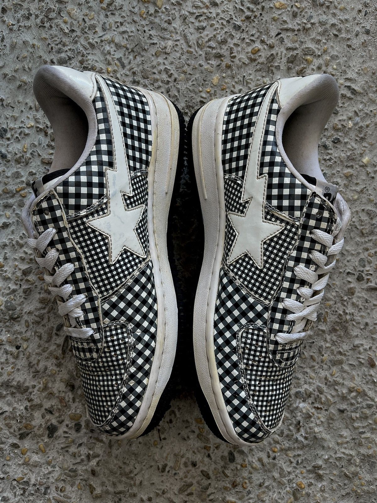Bape ‘09 Check Print Bapesta Size US 10 / EU 43 - 5 Thumbnail