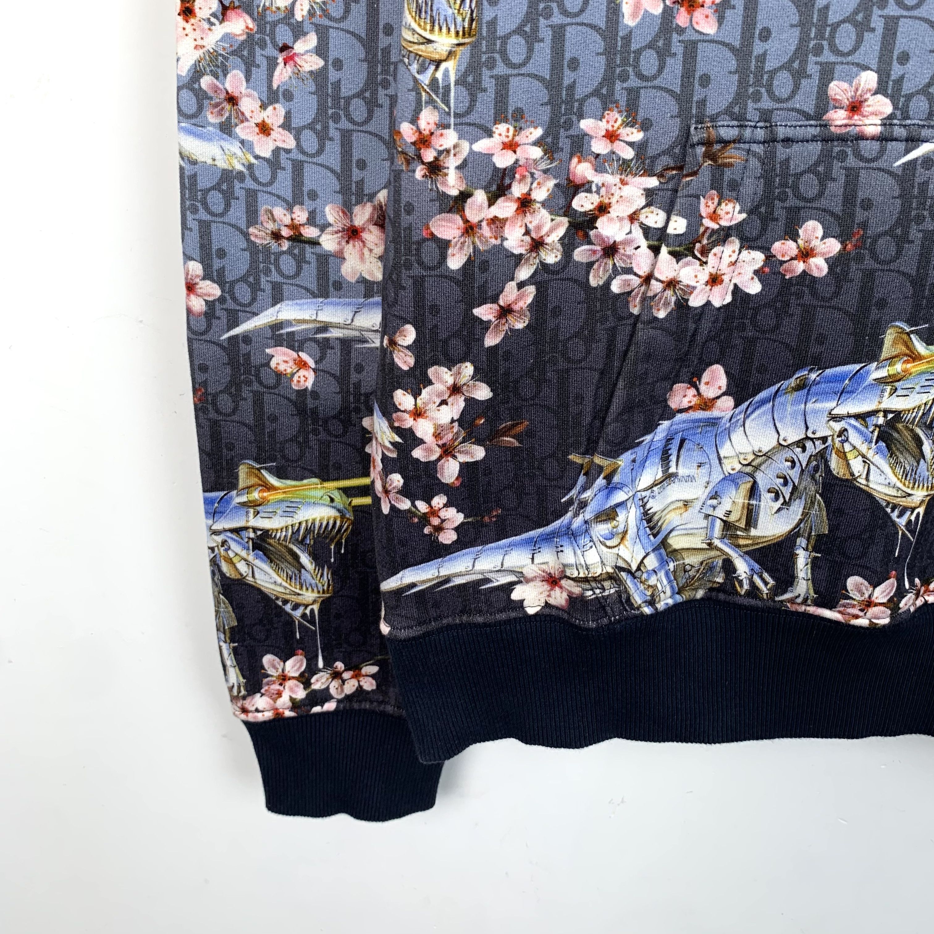Dior Dior Hoodie – Multicolor Floral Cotton Drawstring (Size M) Size M / US 6-8 / IT 42-44 - 6 Thumbnail