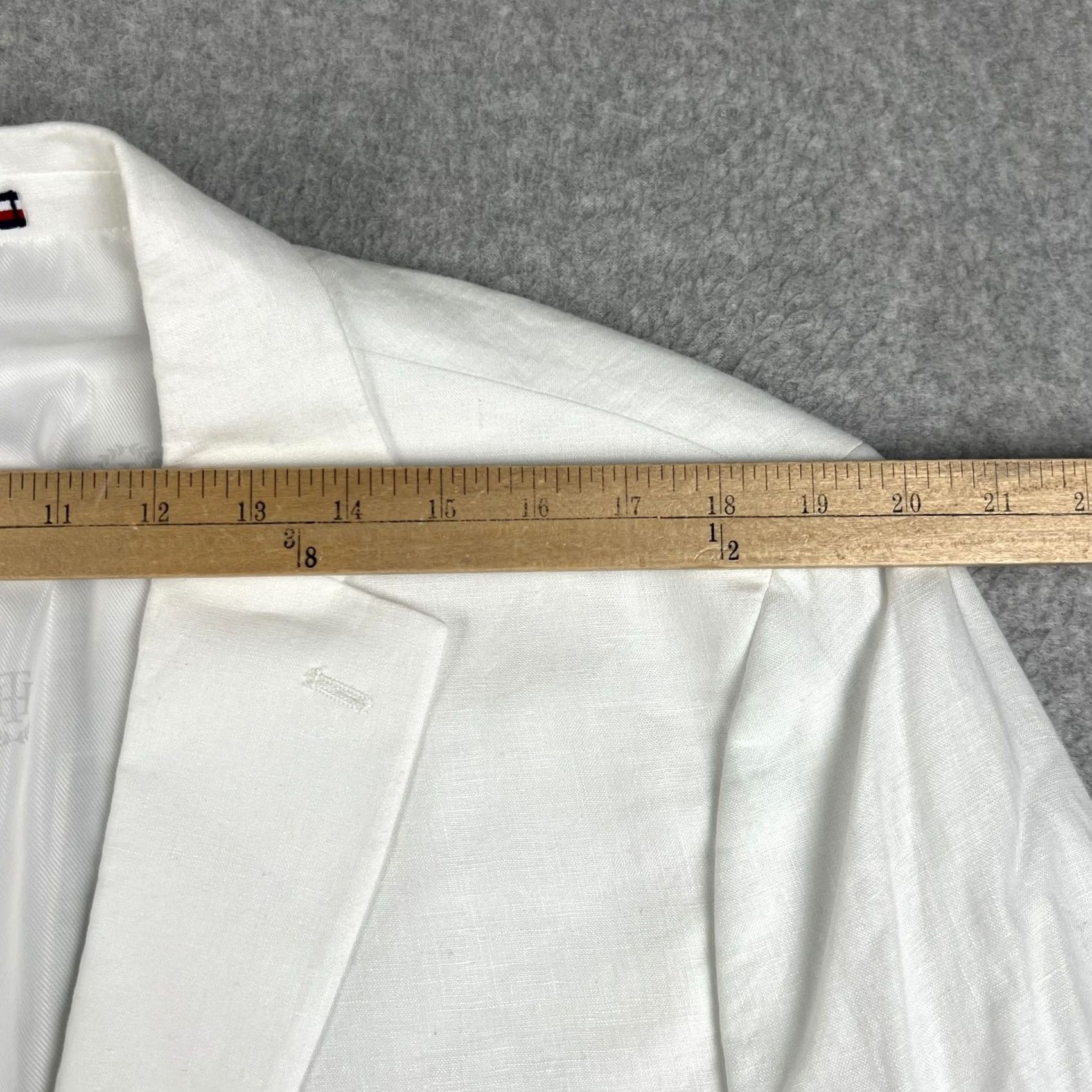 Tommy Hilfiger Tommy Hilfiger Sport Coat Blazer 46R Mens White Jacket NWT Linen Conrad Size 46R - 7 Thumbnail