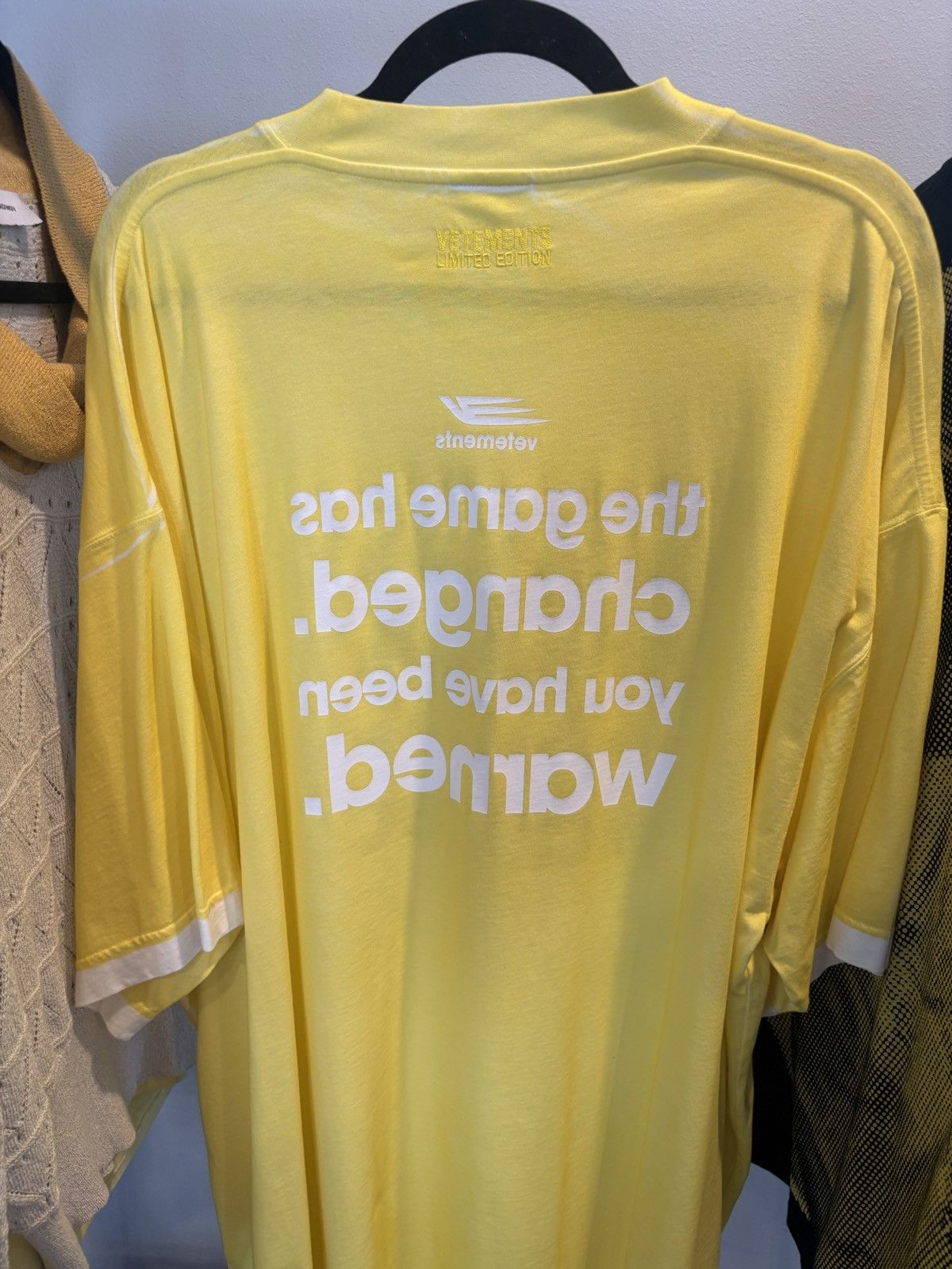 Vetements VETEMENTS Yellow Game-Changing T-Shirt 🔰 Size US M / EU 48-50 / 2 - 6 Thumbnail