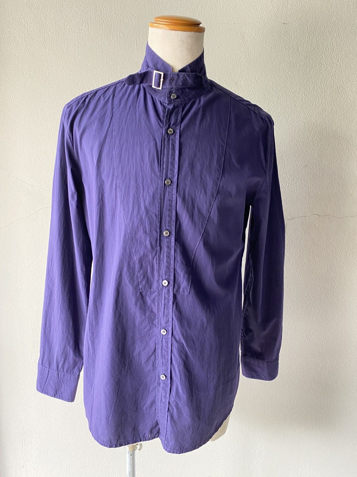 Solid Homme × Wooyoungmi SOLID HOMME Blue Long-Sleeve Shirt Size US M / EU 48-50 / 2 - 7 Thumbnail