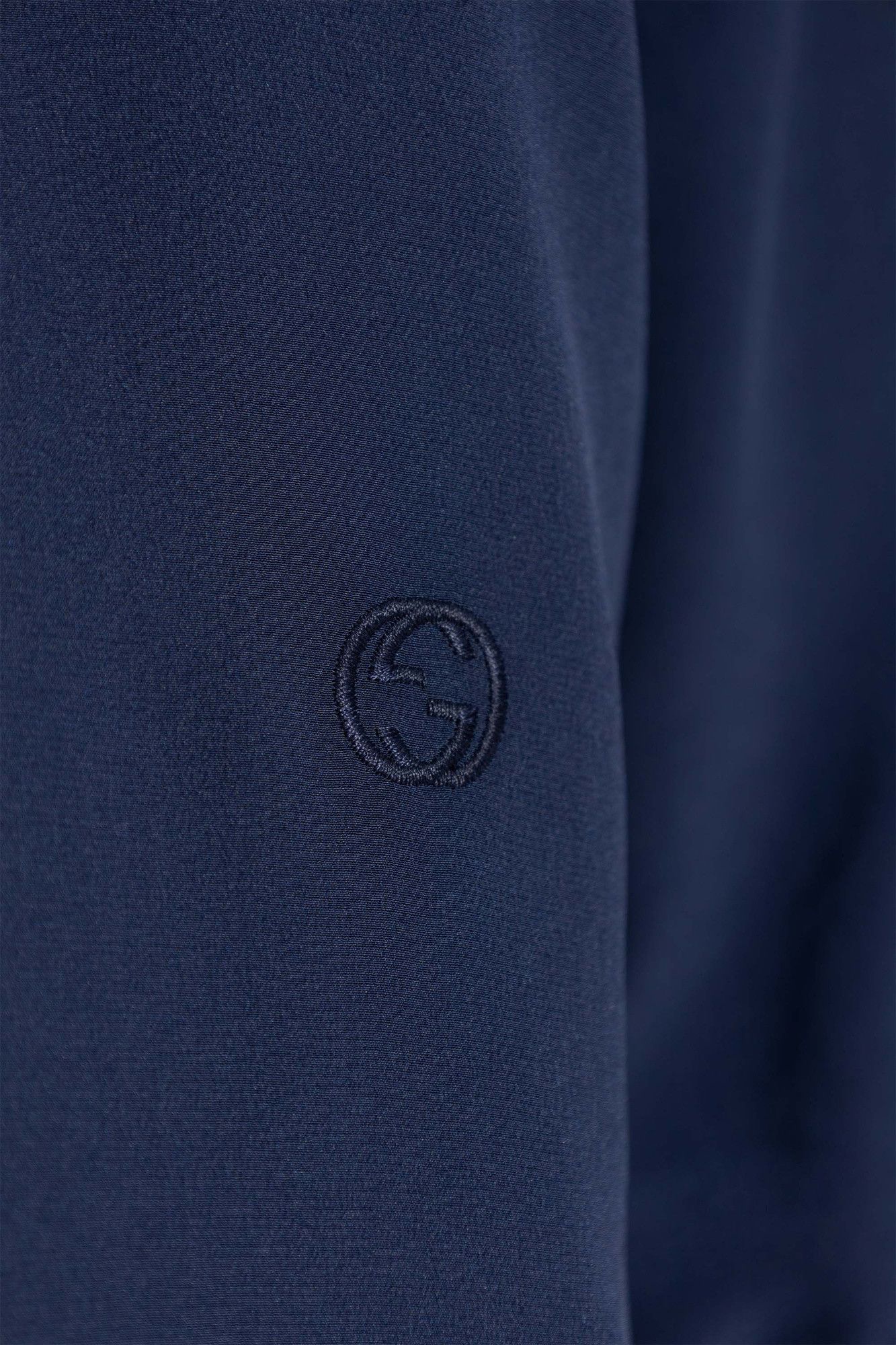 Gucci o1la5ras0526 Silk Crêpe De Chine Shirt in Blue Size XS / US 0-2 / IT 36-38 - 5 Thumbnail