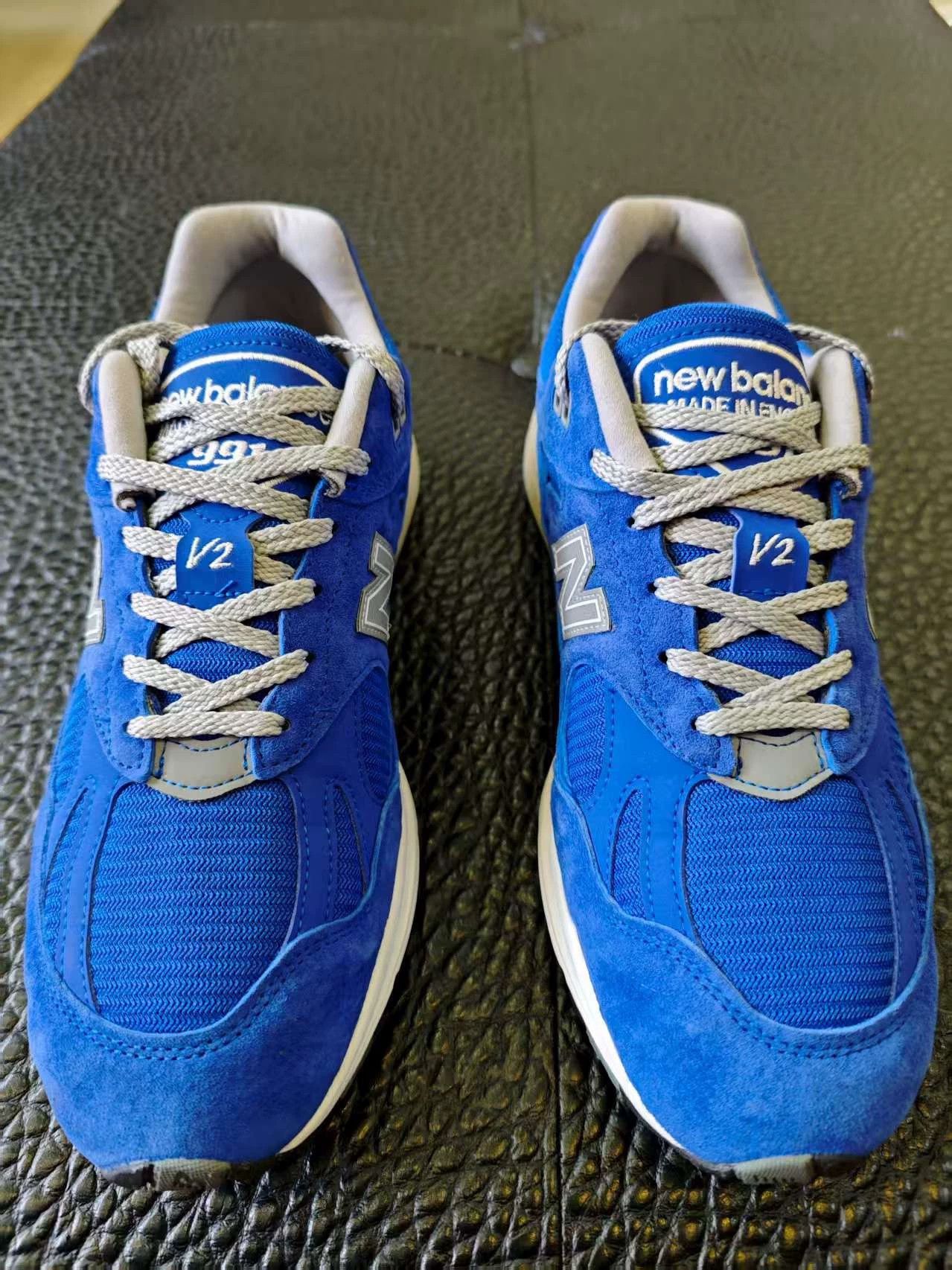 New Balance New Balance 991V2 U991BL2 UK Blue Men Low Top Trainers Size US 10 / EU 43 - 1 Thumbnail