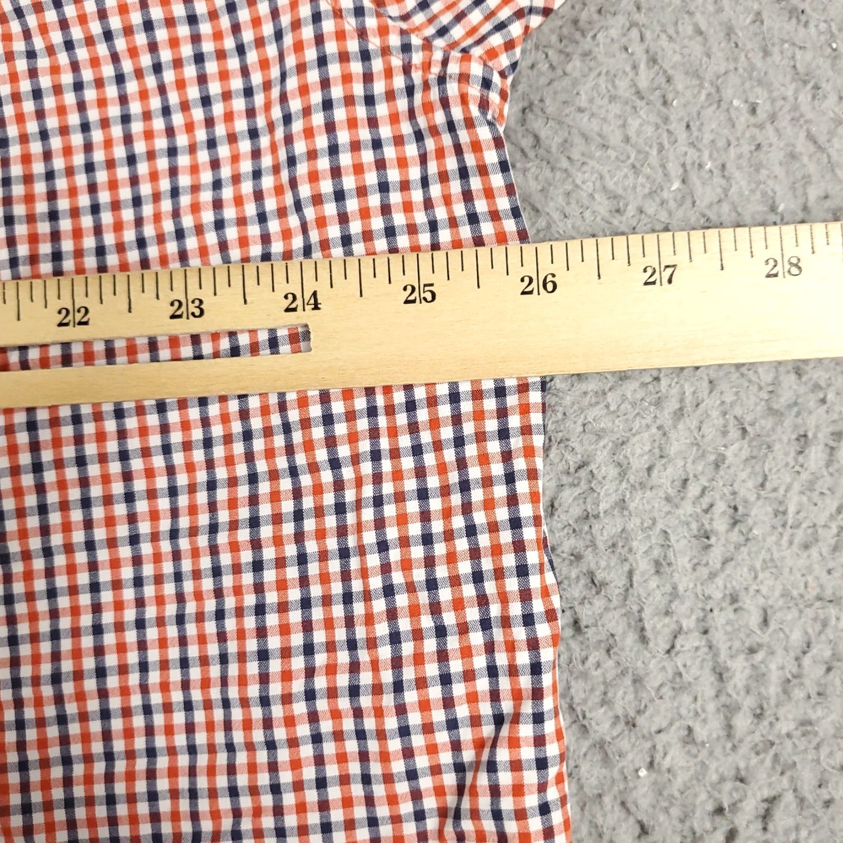 Ralph Lauren Ralph Lauren Shirt Mens XL Orange Blue Check Casual Button-Up Short Sleeve Size US XL / EU 56 / 4 - 6 Thumbnail