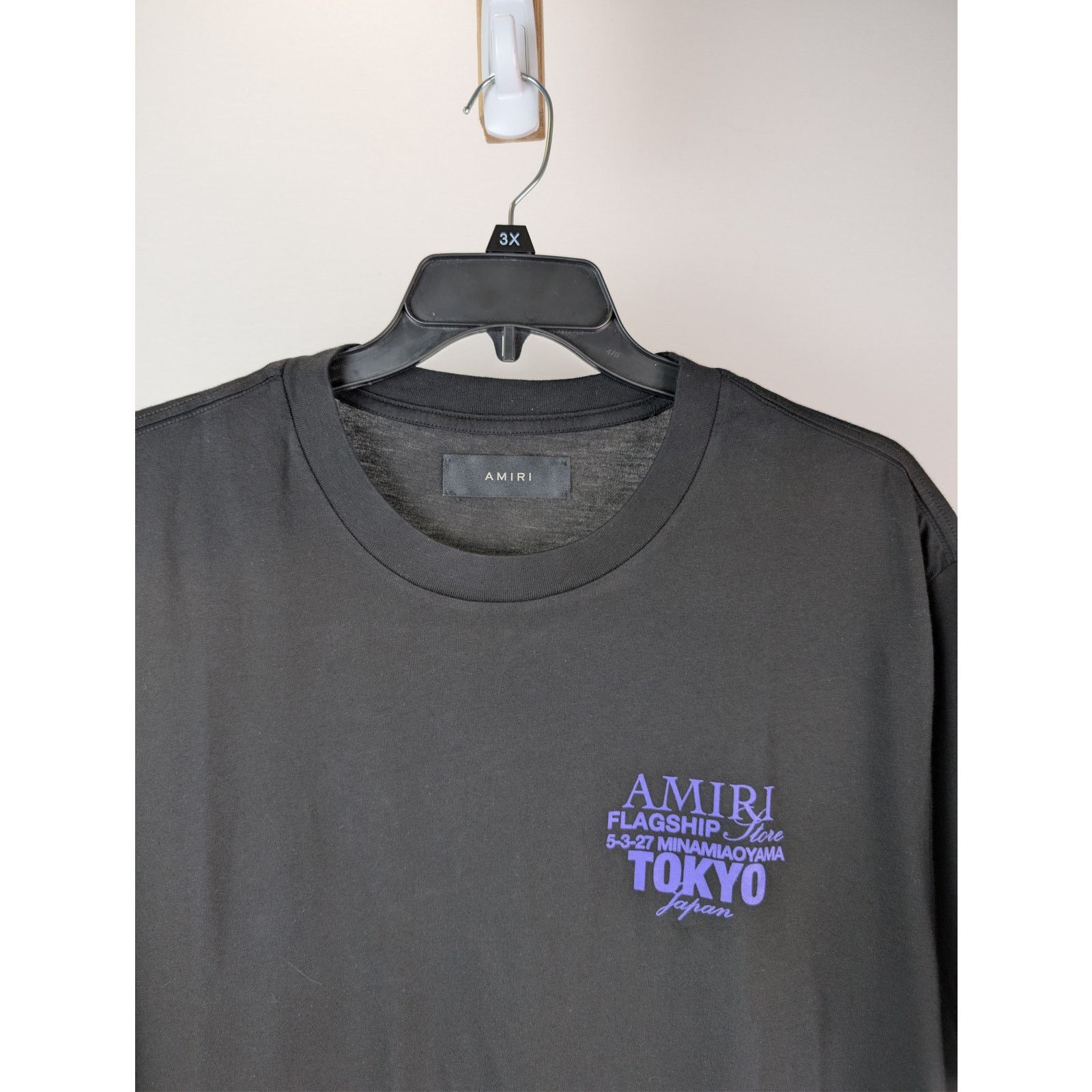 Amiri o1rshd1 3XL Bones Stacked Cotton T-shirt Tokyo in Black Size US XXL / EU 58 / 5 - 8 Thumbnail