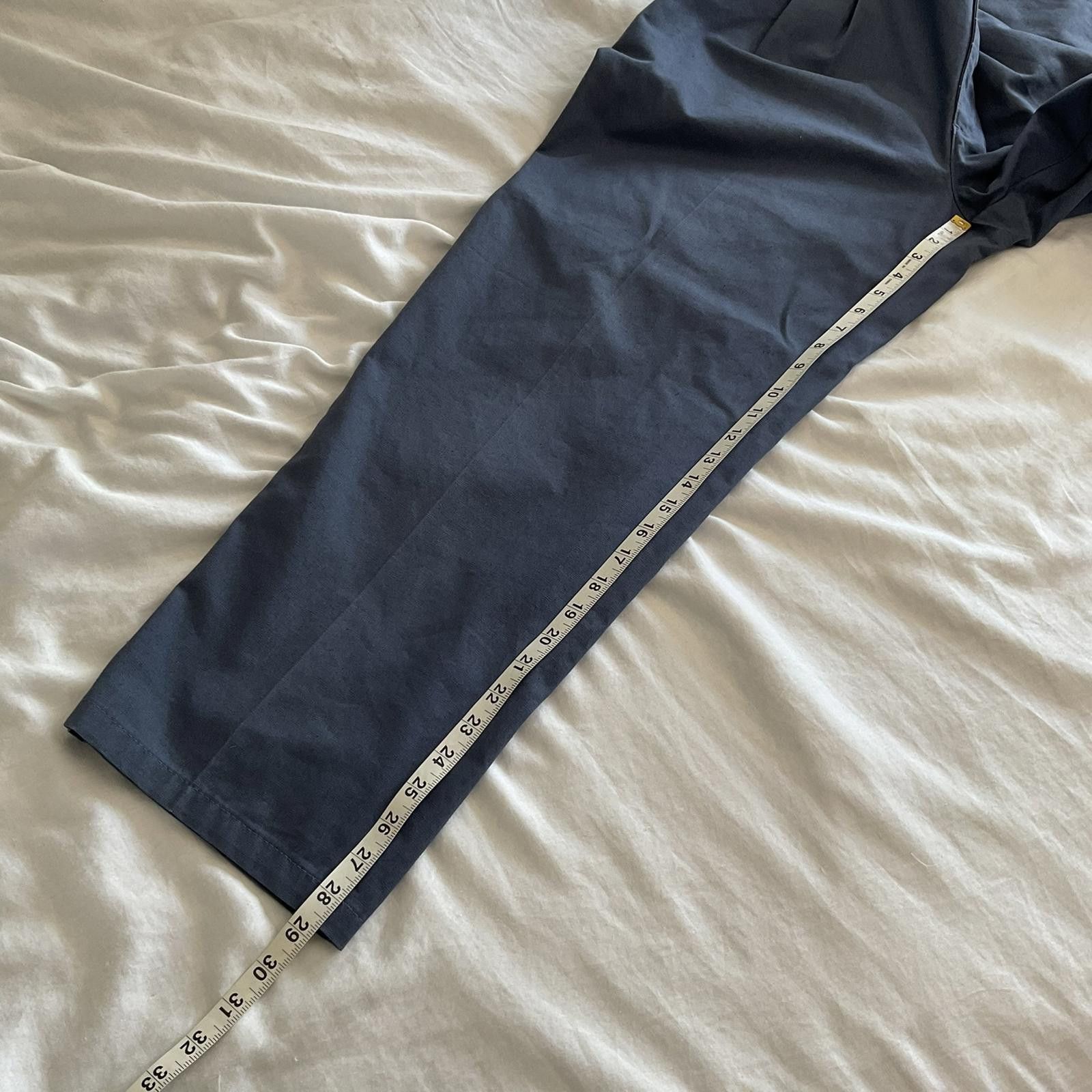 Vintage VTG 80's Brittania mens blue pleated loose trousers 36 x 30 Size US 36 / EU 52 - 6 Thumbnail