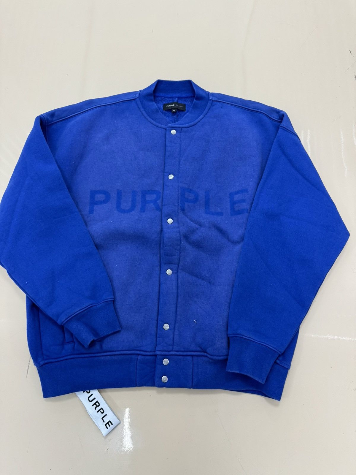 Purple Brand Purple Brand Letterman Jacket Shadow Size US M / EU 48-50 / 2 - 1 Thumbnail