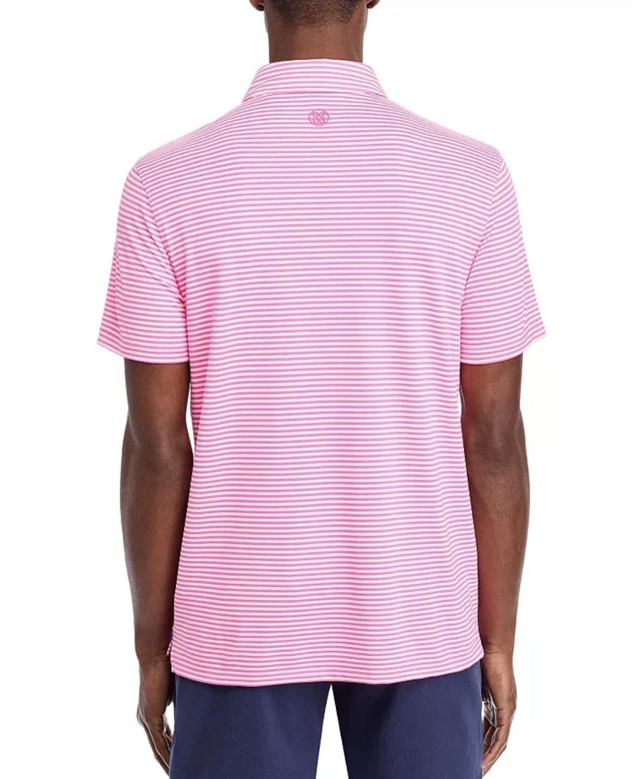 G/FORE G/FORE Men's Candy Perforated Stripe Tech Jersey Polo Size US L / EU 52-54 / 3 - 5 Thumbnail