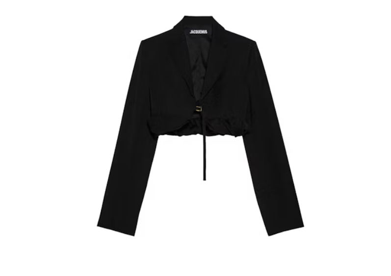 Jacquemus o1mle0824 La Veste Croissant in Black Size 27" / US 4 / IT 40 - 1 Preview