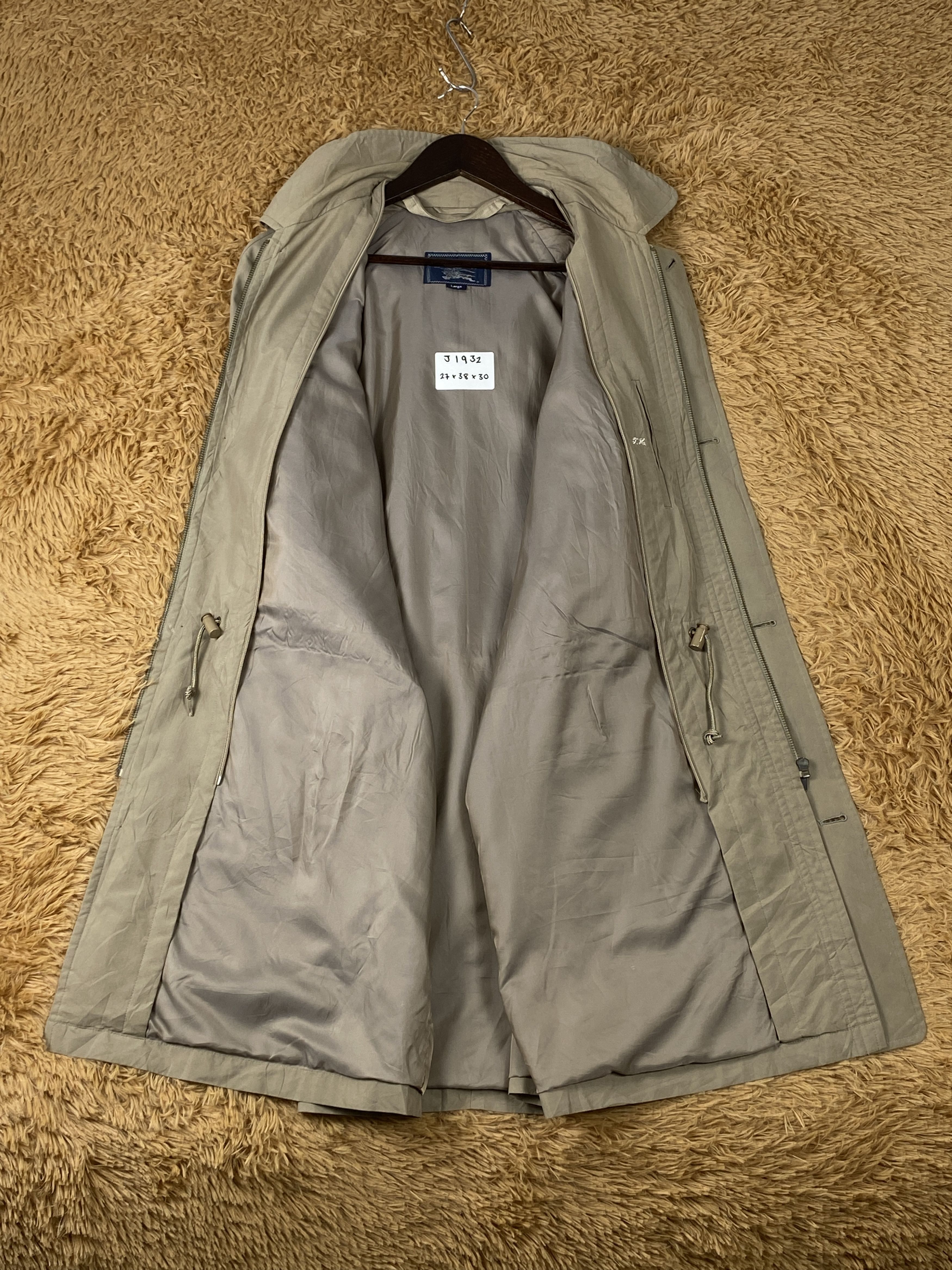 Burberry Vintage Burberry Hoodie Jacket J1932 Size US L / EU 52-54 / 3 - 6 Thumbnail
