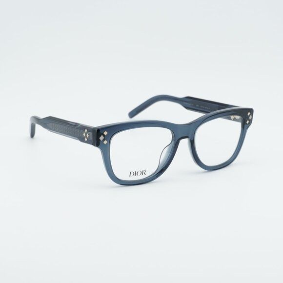 Dior Dior CD DIAMONDO S1I 3000 Eyeglasses Blue 54mm Square Frame Size ONE SIZE - 1 Thumbnail